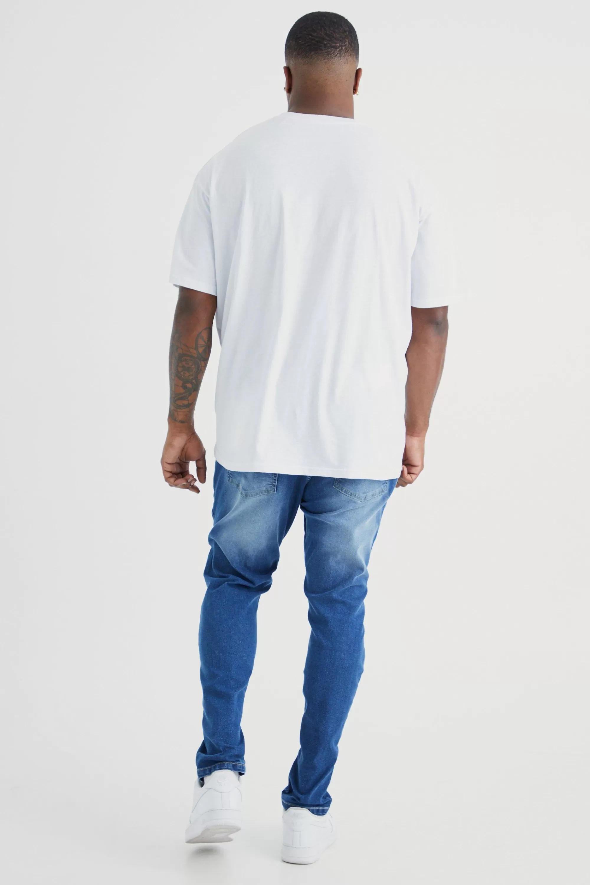 boohooMAN Plus Super Skinny Stretch Jean | UK
