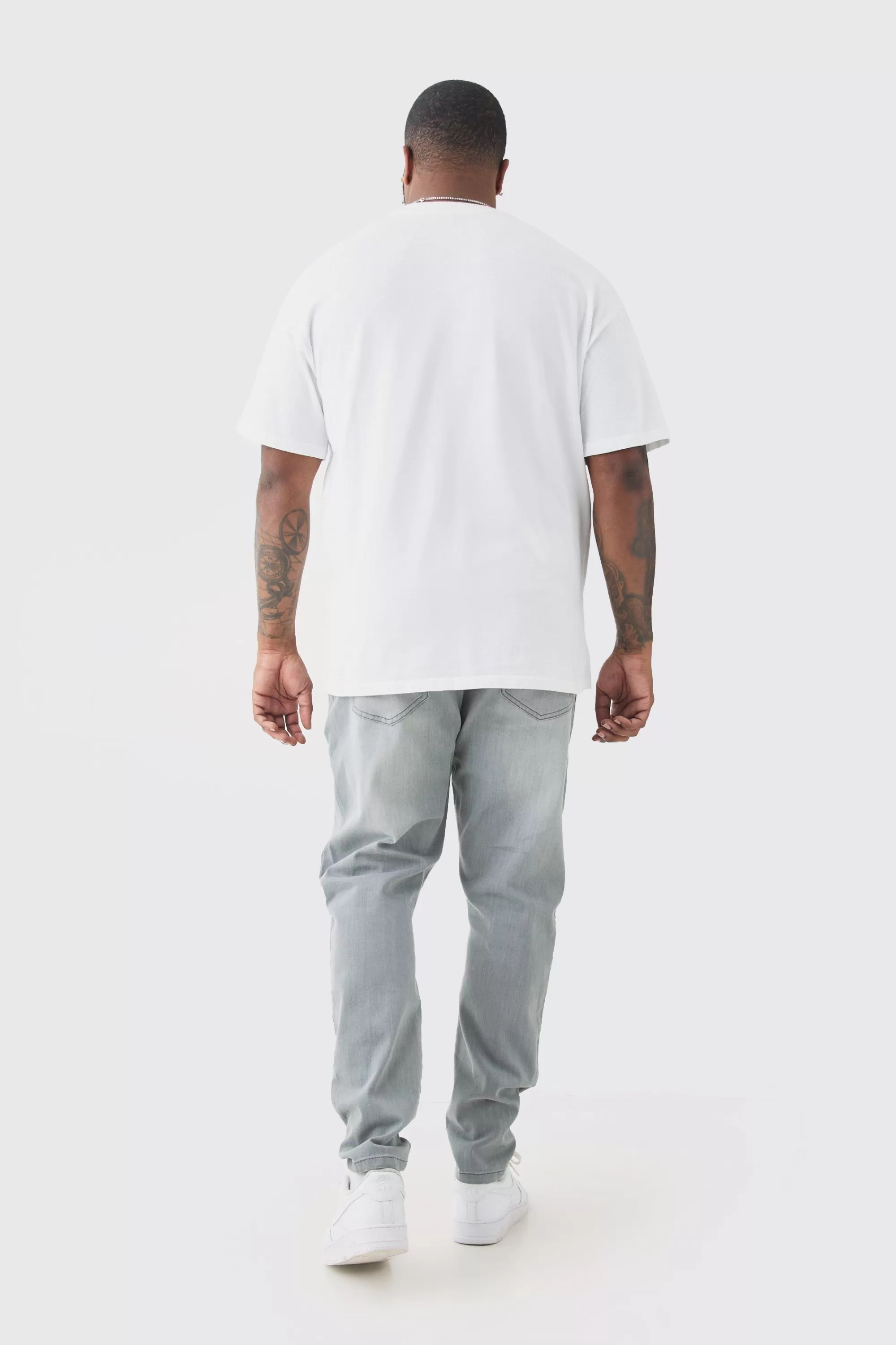 boohooMAN Plus Super Skinny Stretch Jean | UK