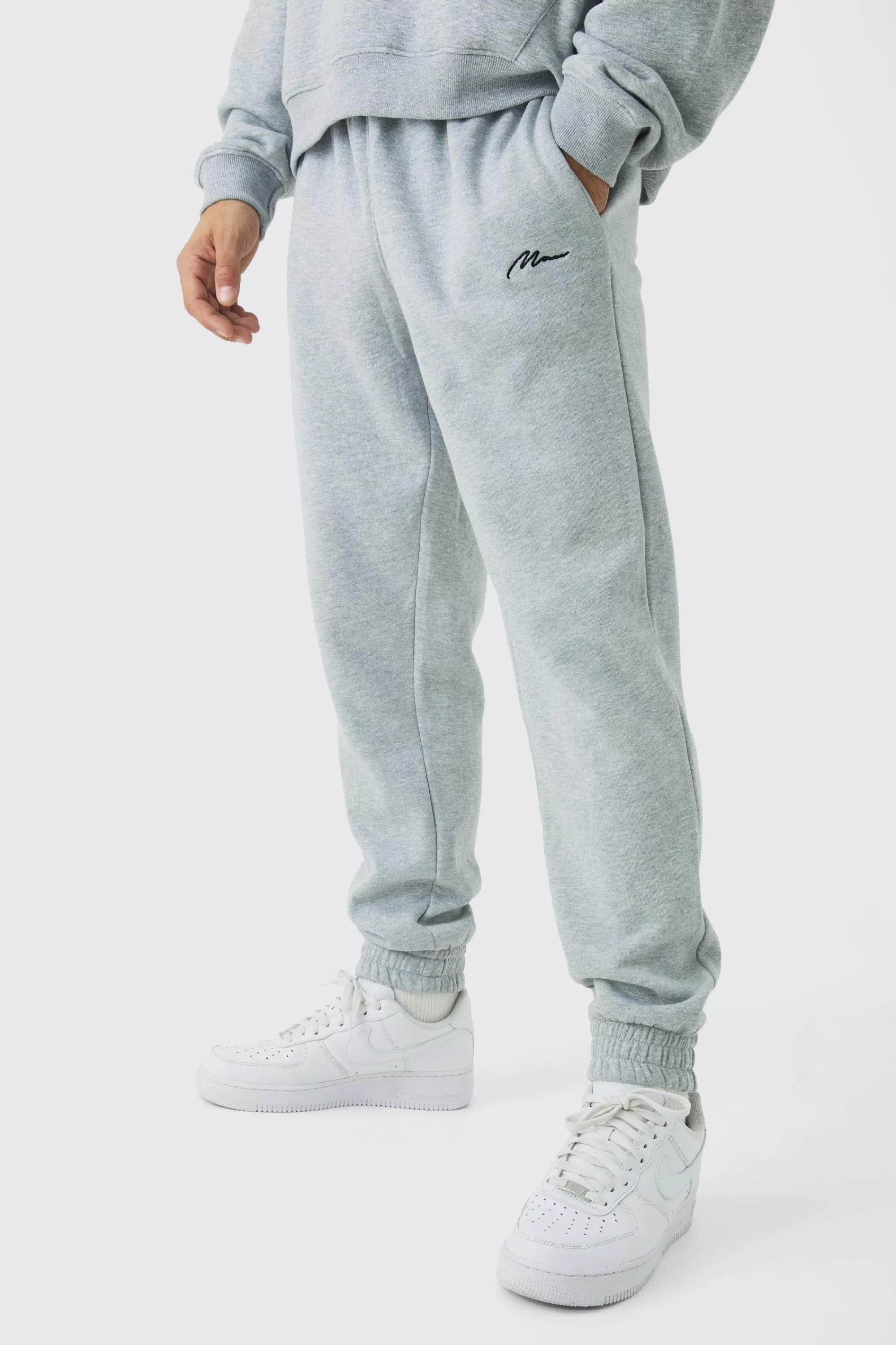 boohooMAN Regular Fit Basic Man Signature Jogger | UK