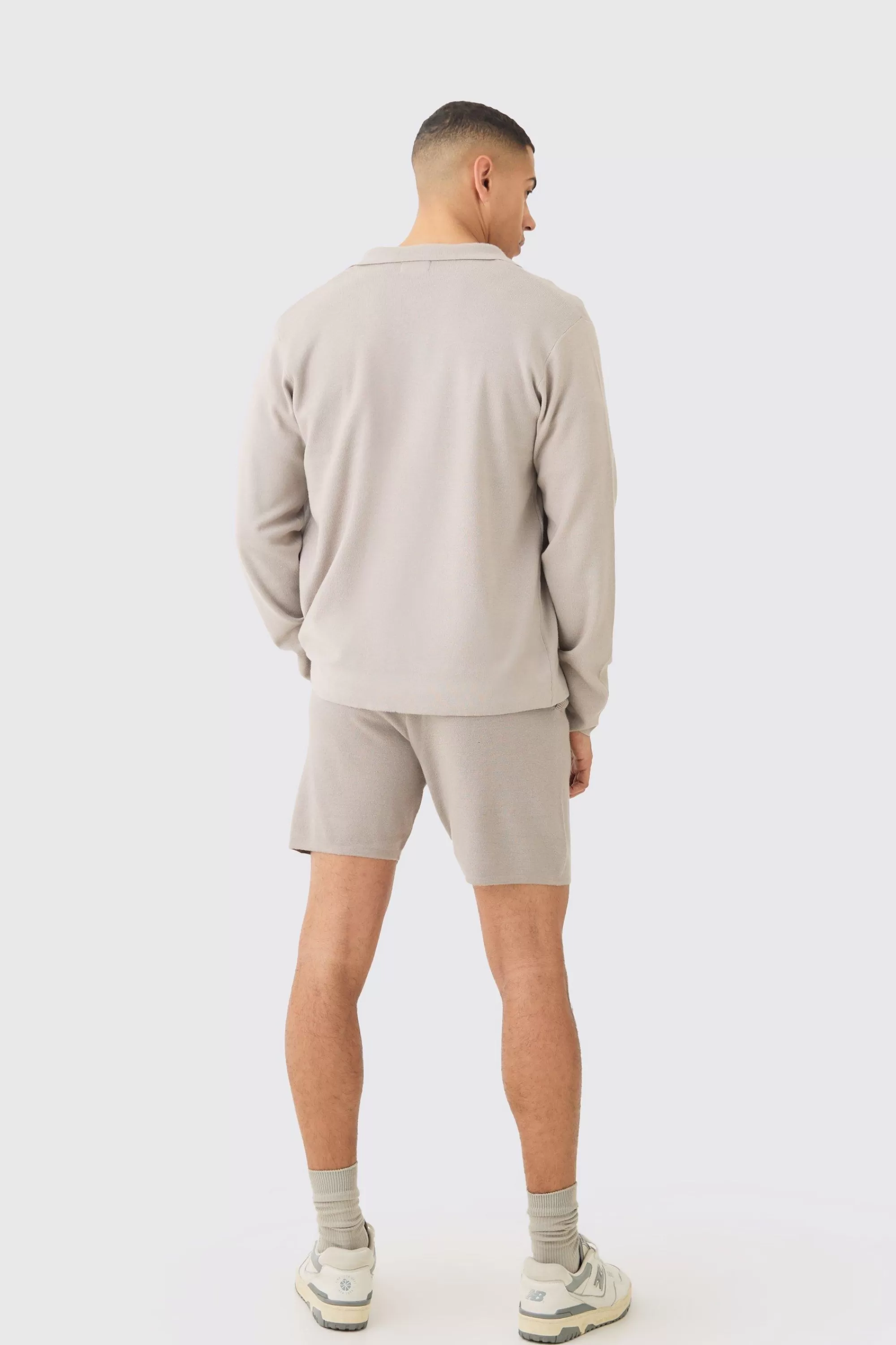 boohooMAN Regular Fit Knitted Harrington Cardigan | UK