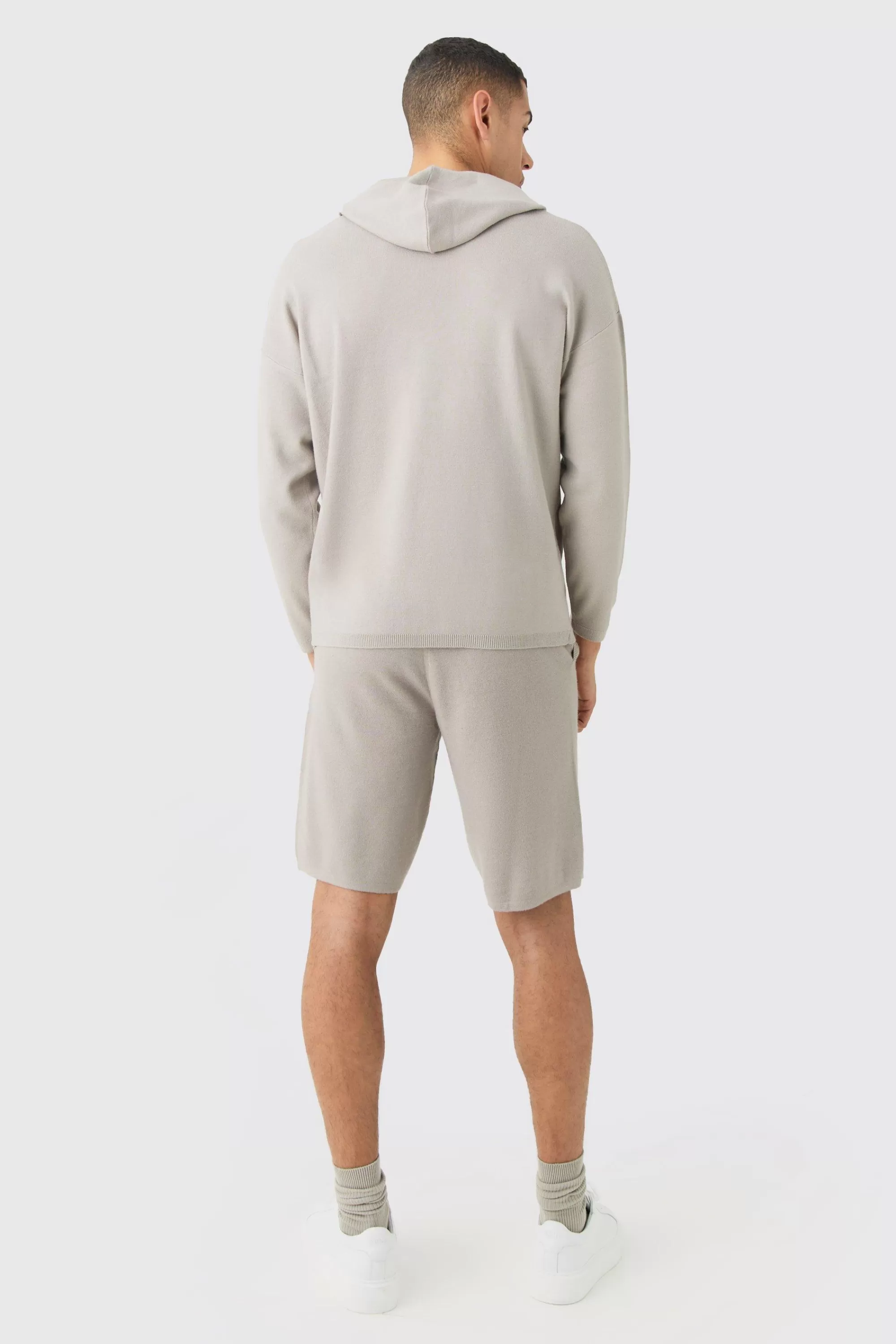 boohooMAN Regular Fit Knitted Hoodie | UK