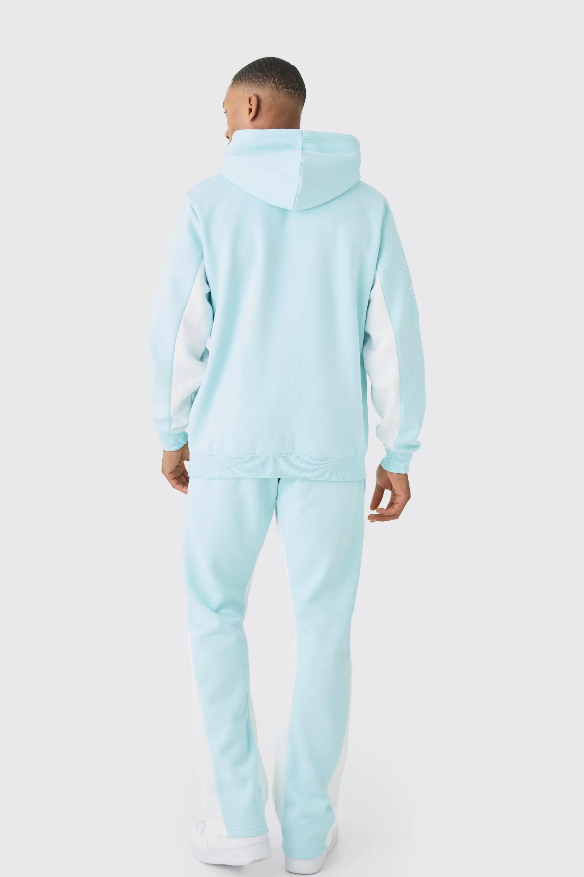 boohooMAN Regular Fit Official Panelled Tracksuit | UK