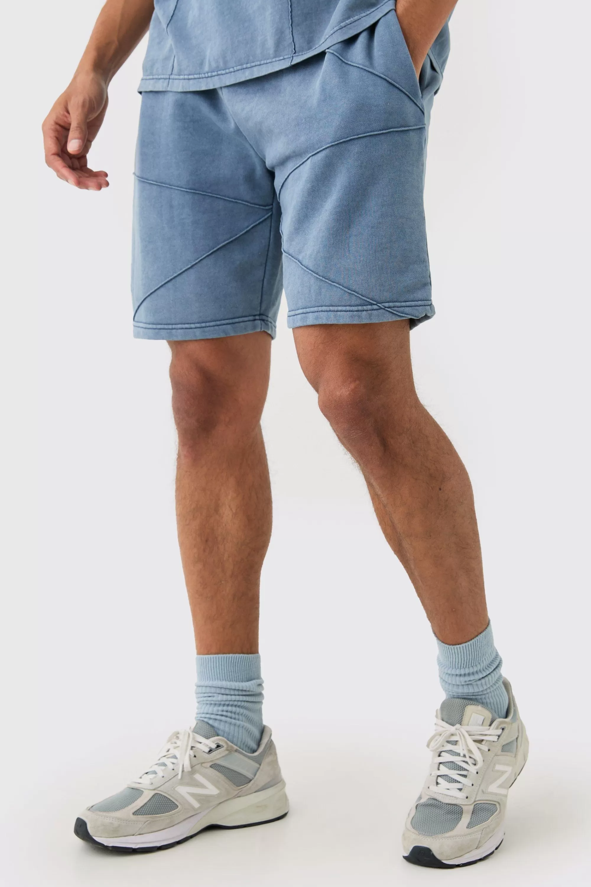 boohooMAN Relaxed Fit Pintuck Short | UK