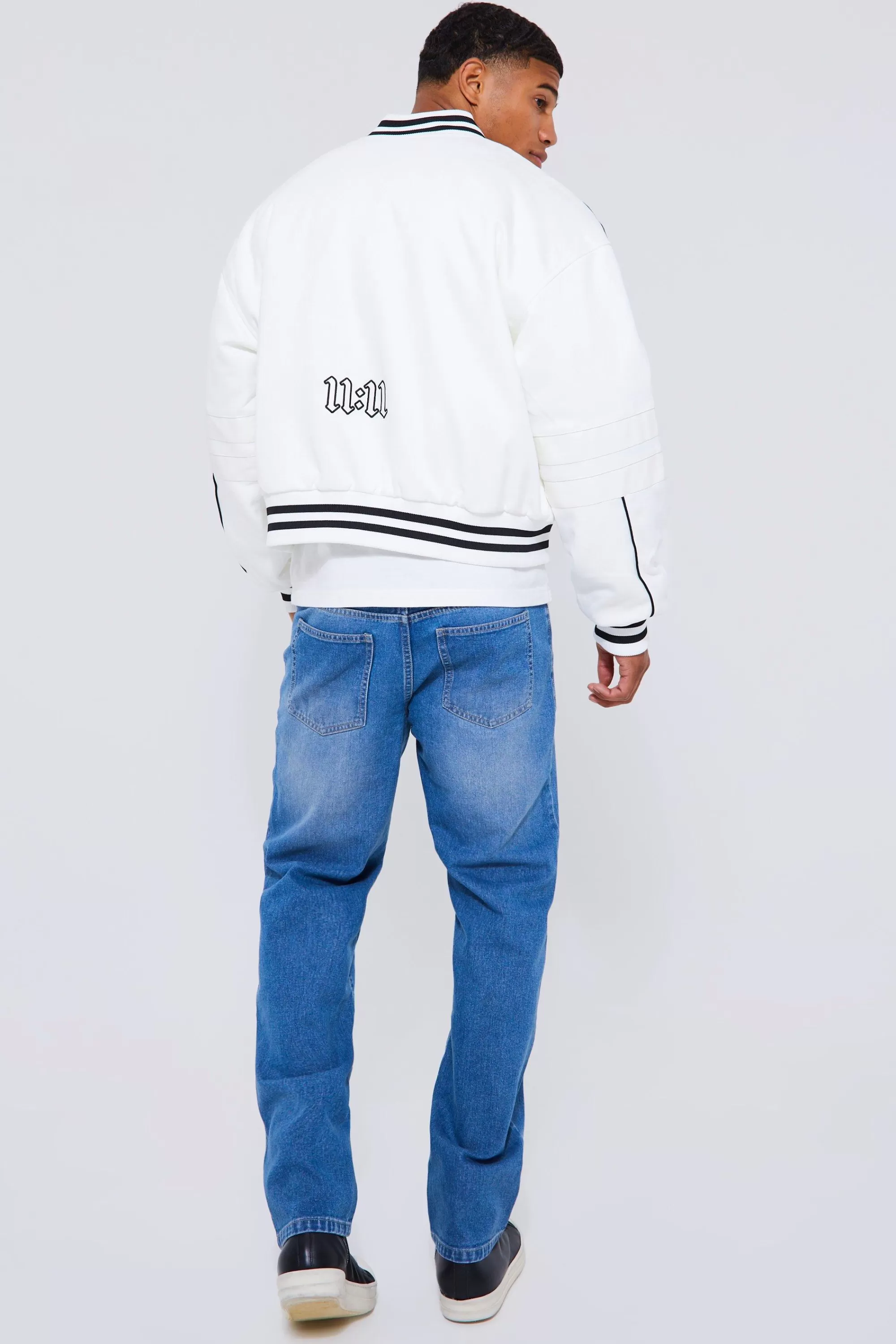 boohooMAN Relaxed Fit Rigid Jeans | UK