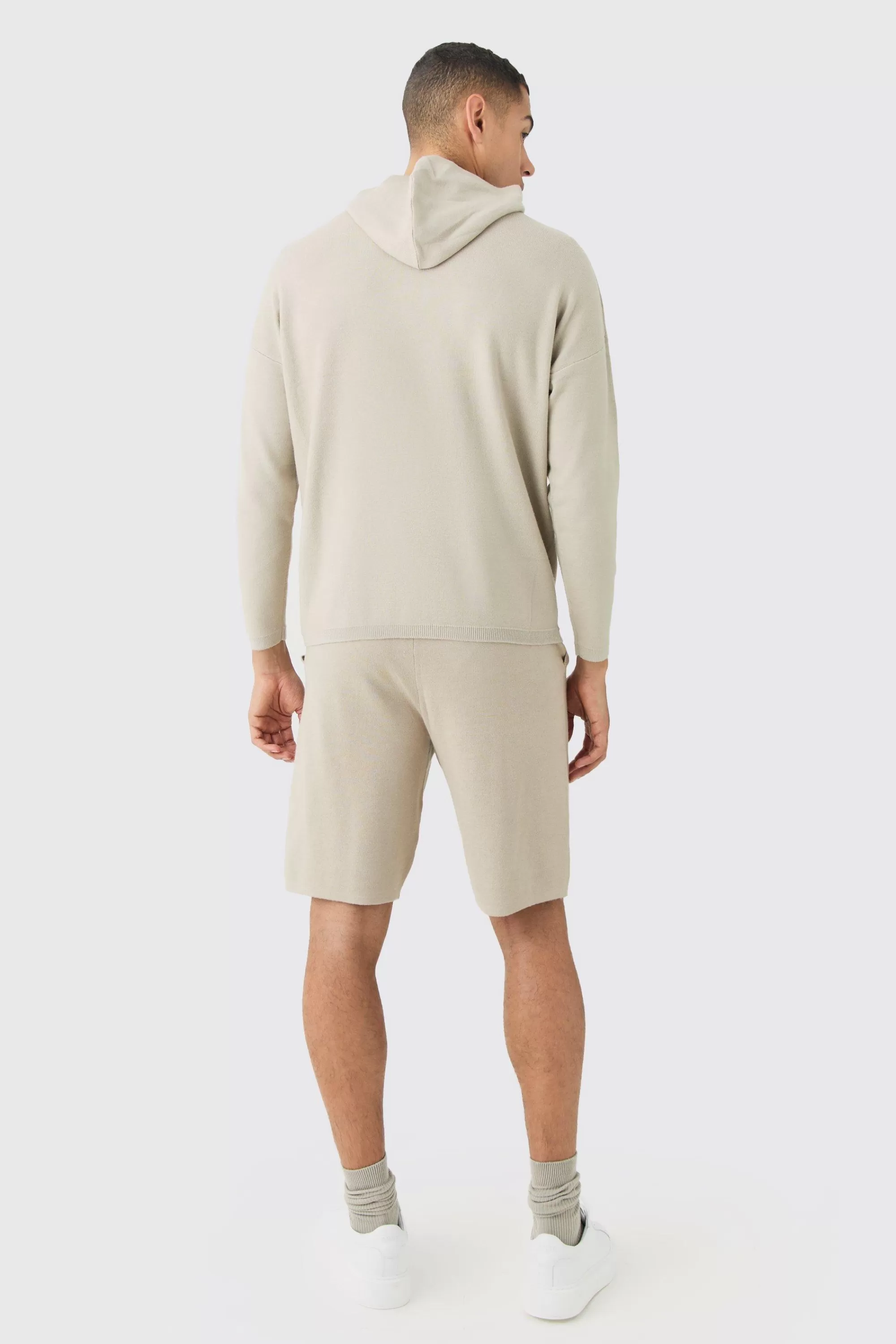 boohooMAN Relaxed Mid Length Knitted Short | UK