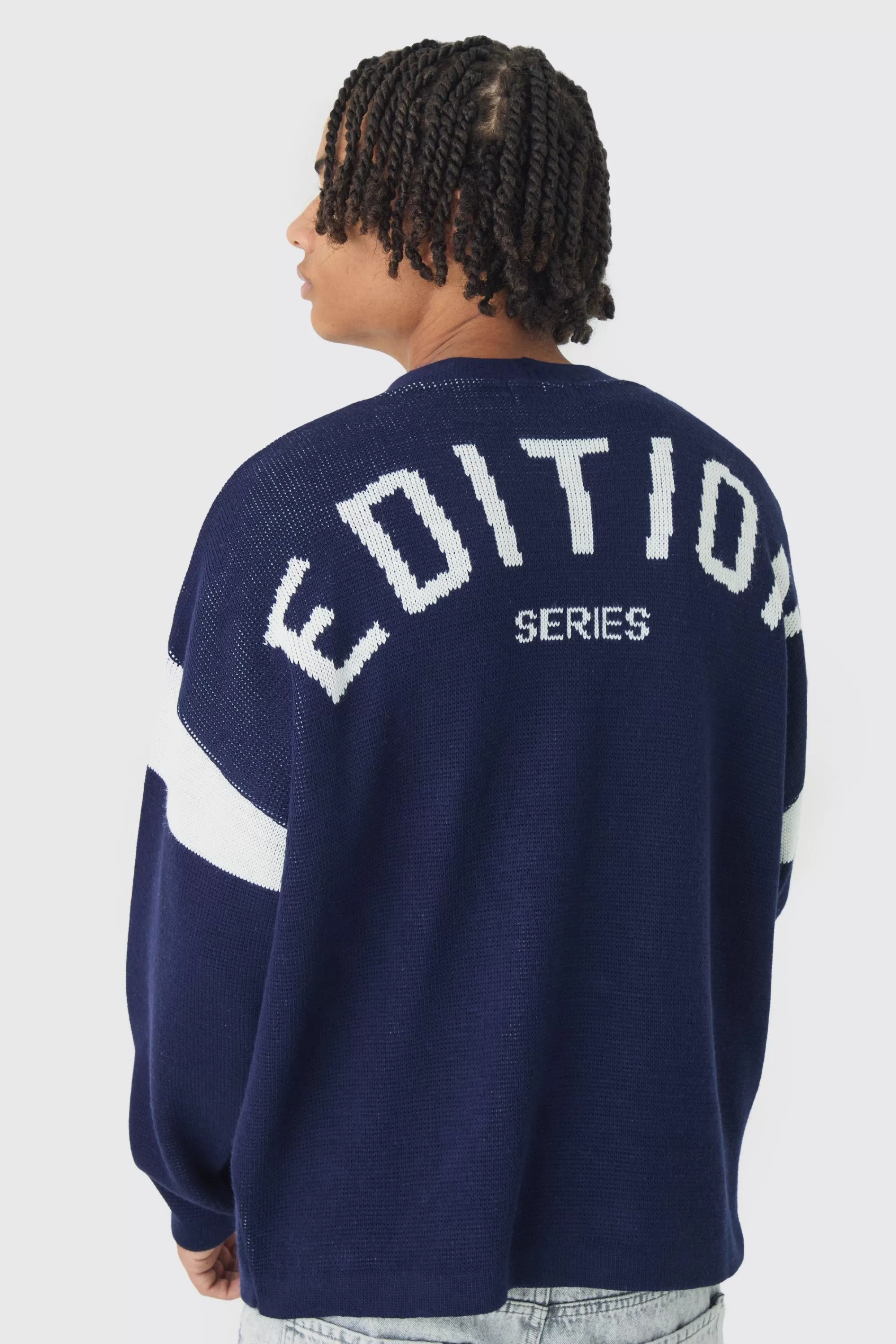 boohooMAN Relaxed Ribbed Knitted Edition Series Cardigan | UK