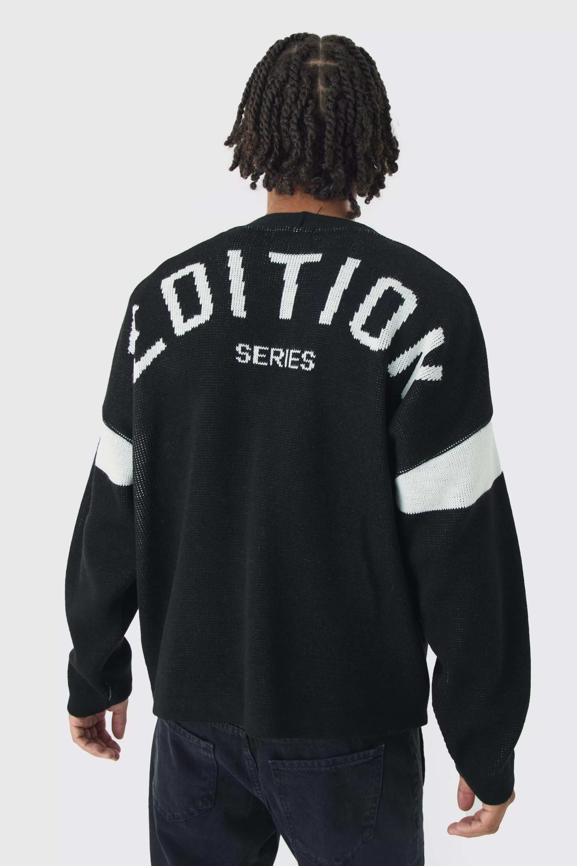 boohooMAN Relaxed Ribbed Knitted Edition Series Cardigan | UK