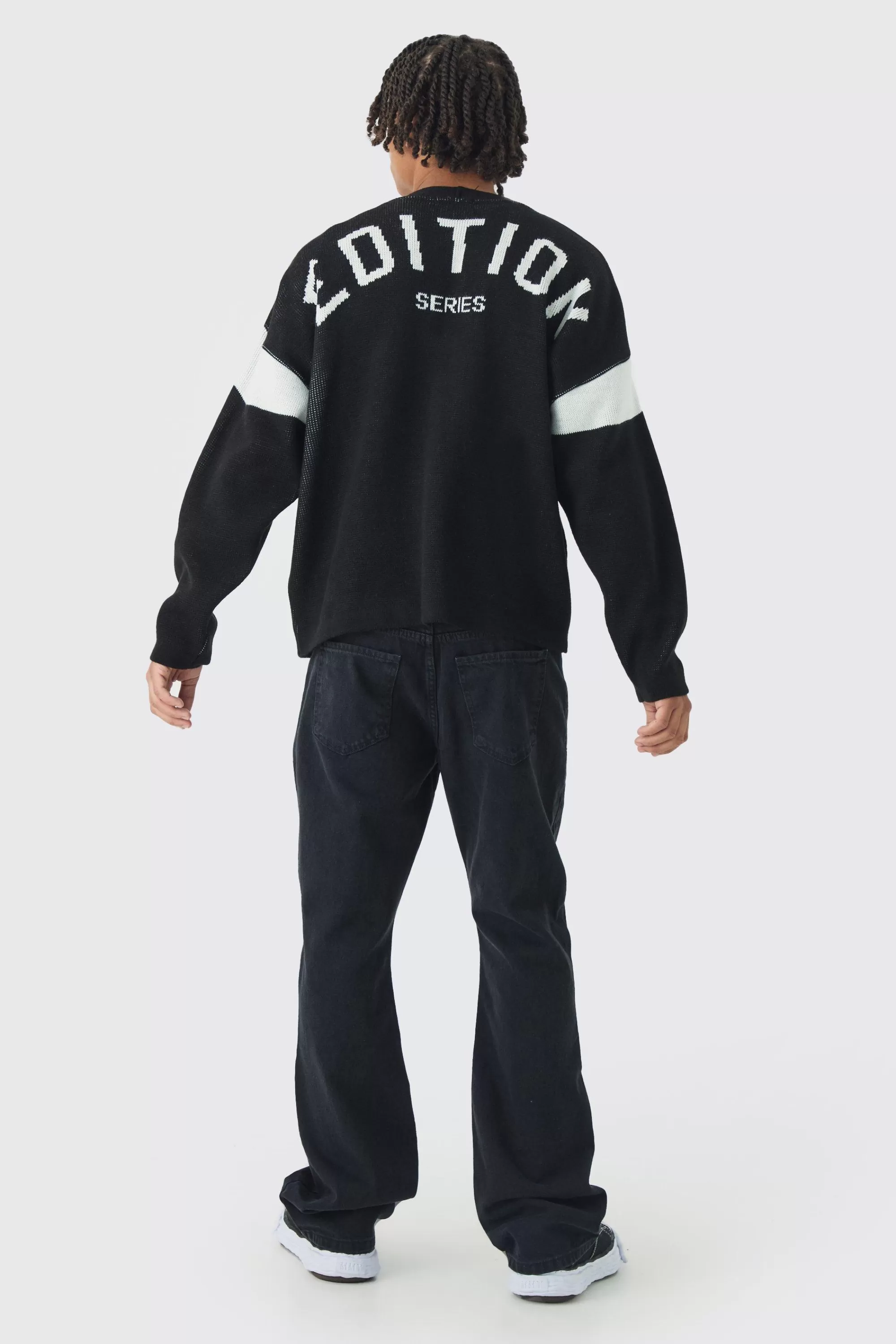 boohooMAN Relaxed Ribbed Knitted Edition Series Cardigan | UK