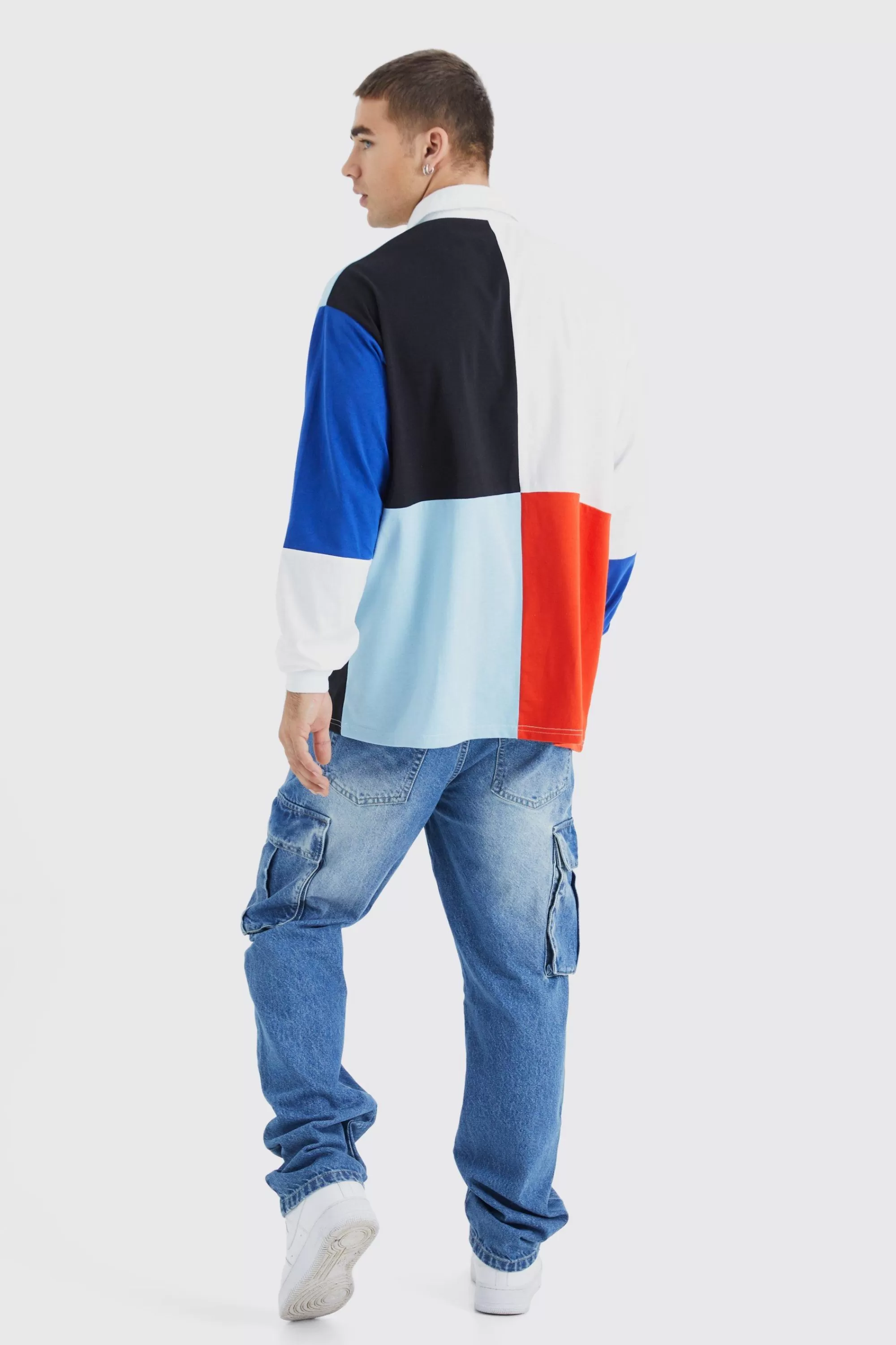 boohooMAN Relaxed Rigid Cargo Jeans | UK