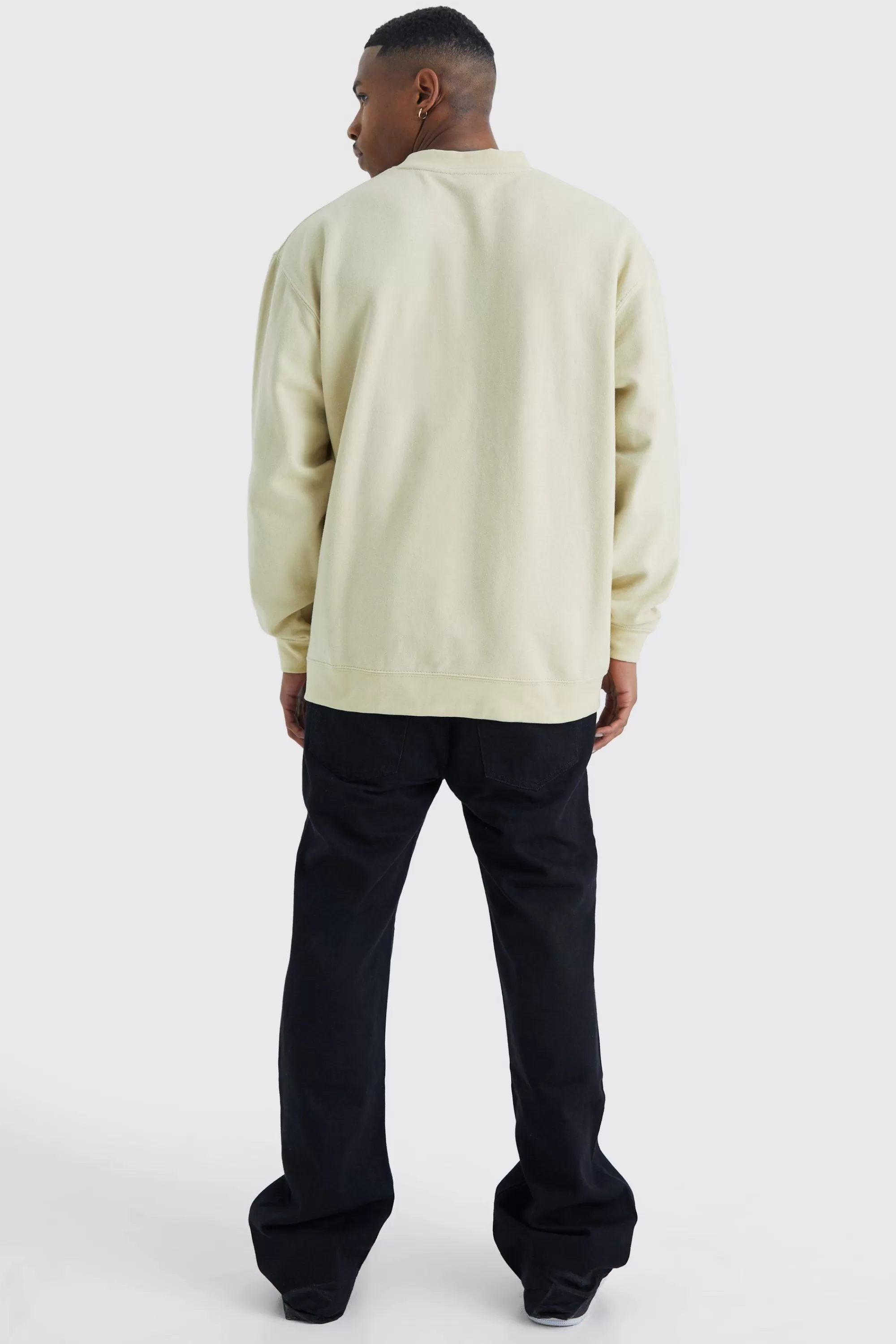 boohooMAN Relaxed Rigid Flare Jean | UK