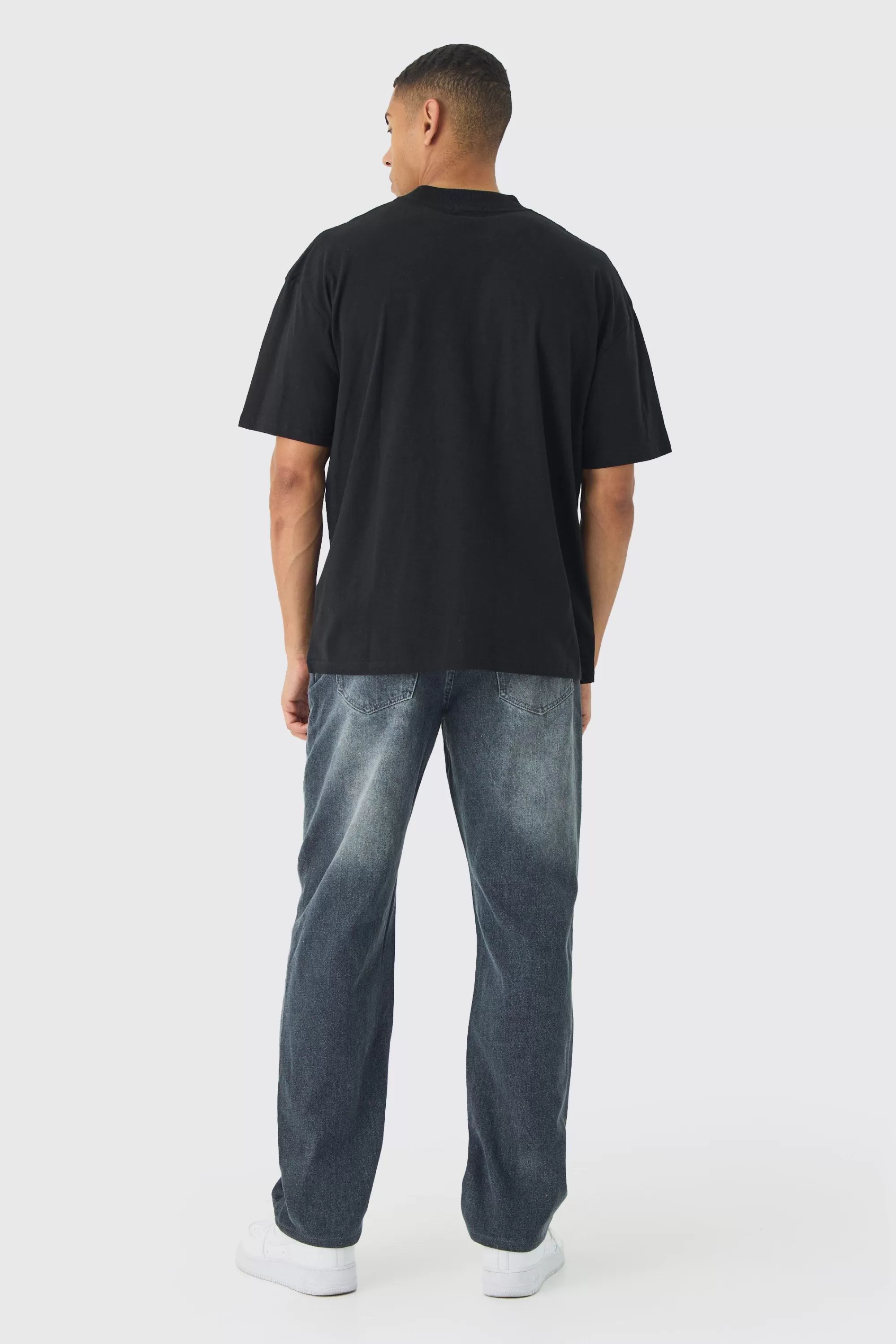 boohooMAN Relaxed Rigid Jean In | UK