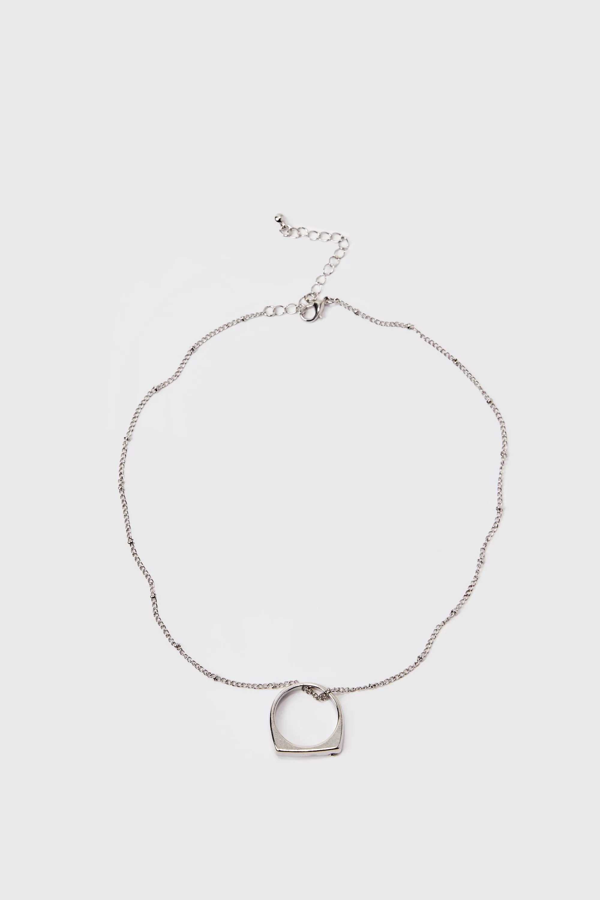 boohooMAN Ring Pendant Necklace | UK