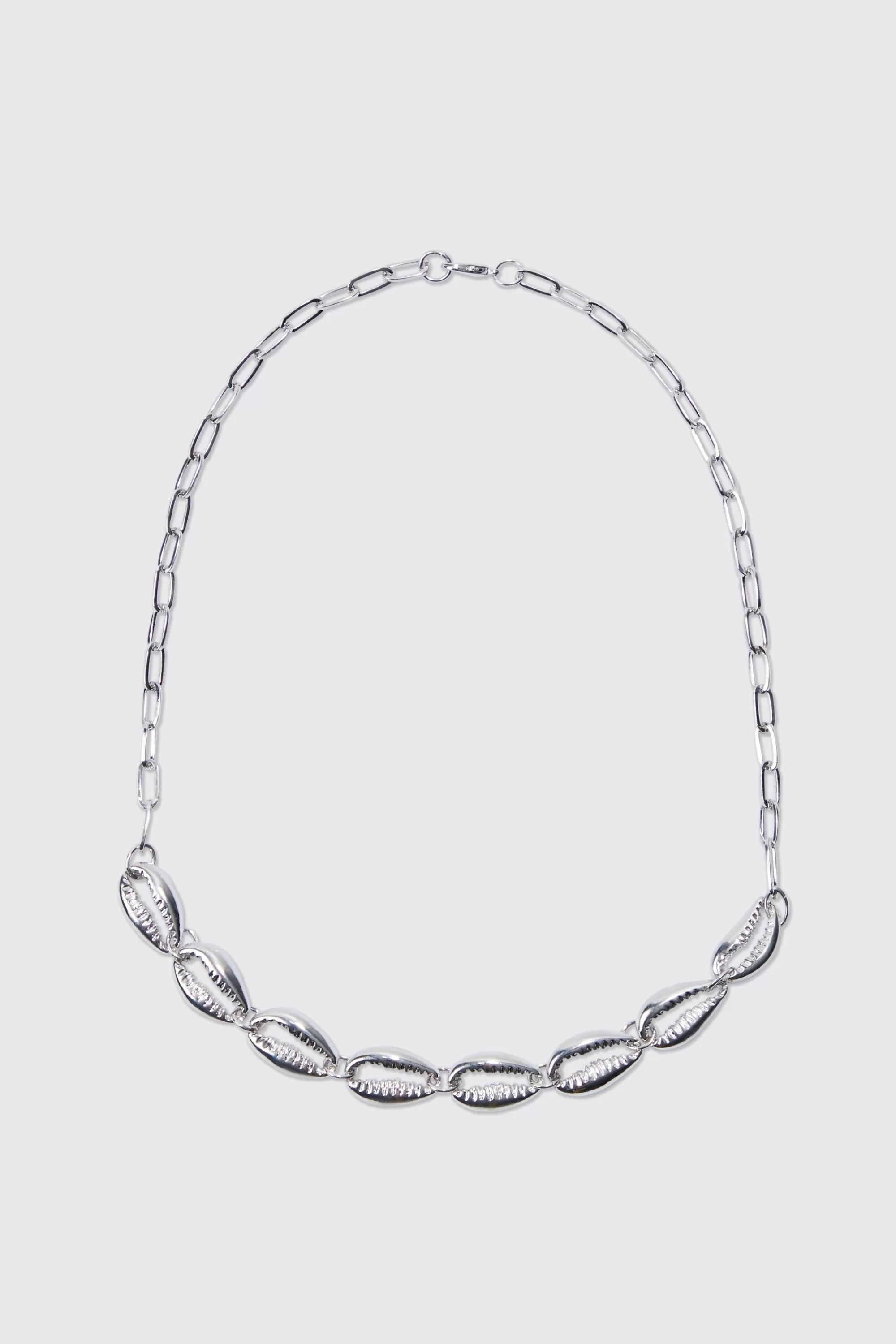 boohooMAN Shell Detail Necklace | UK