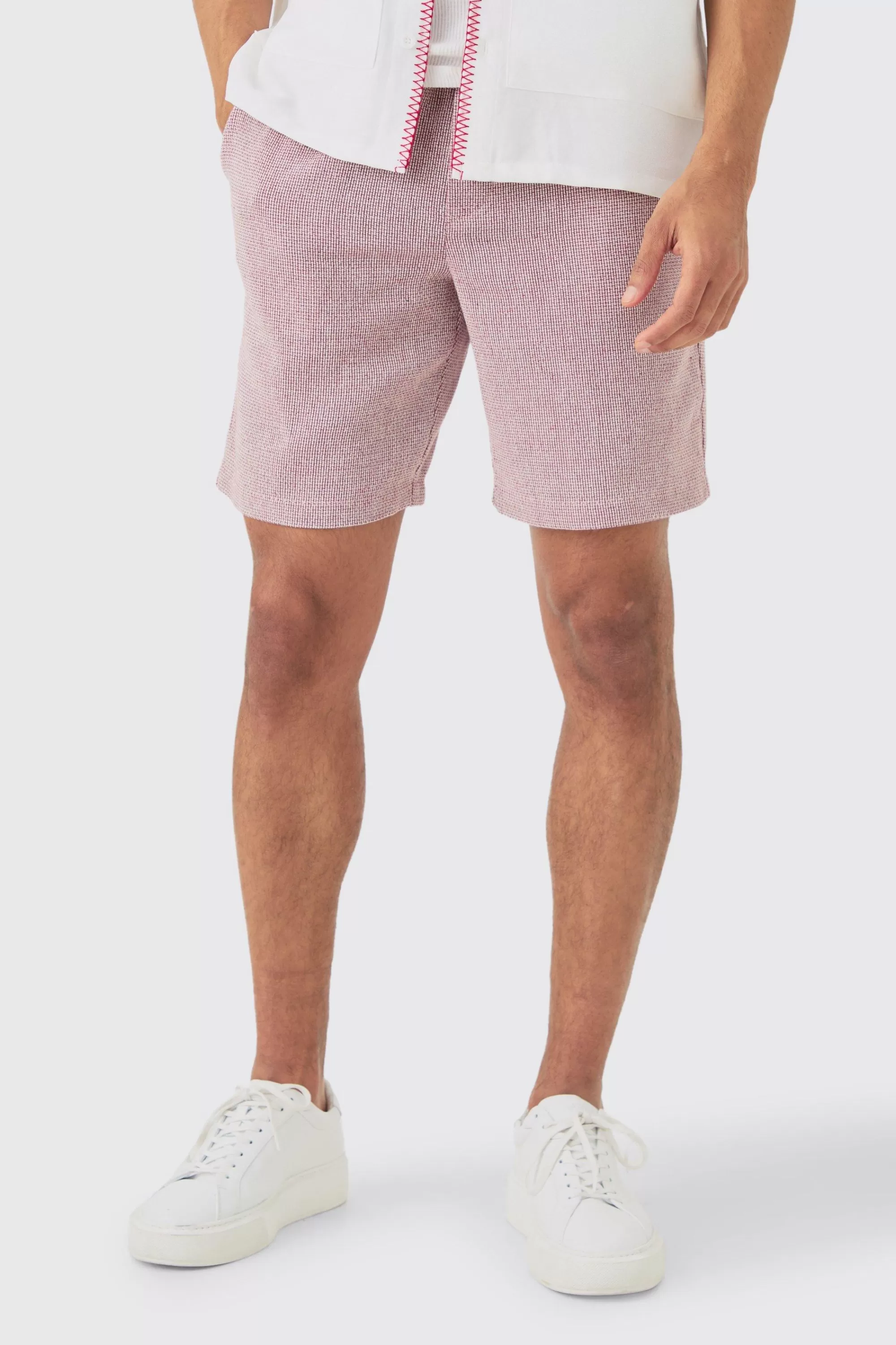 boohooMAN Short Sleeve Boxy Textured Set | UK
