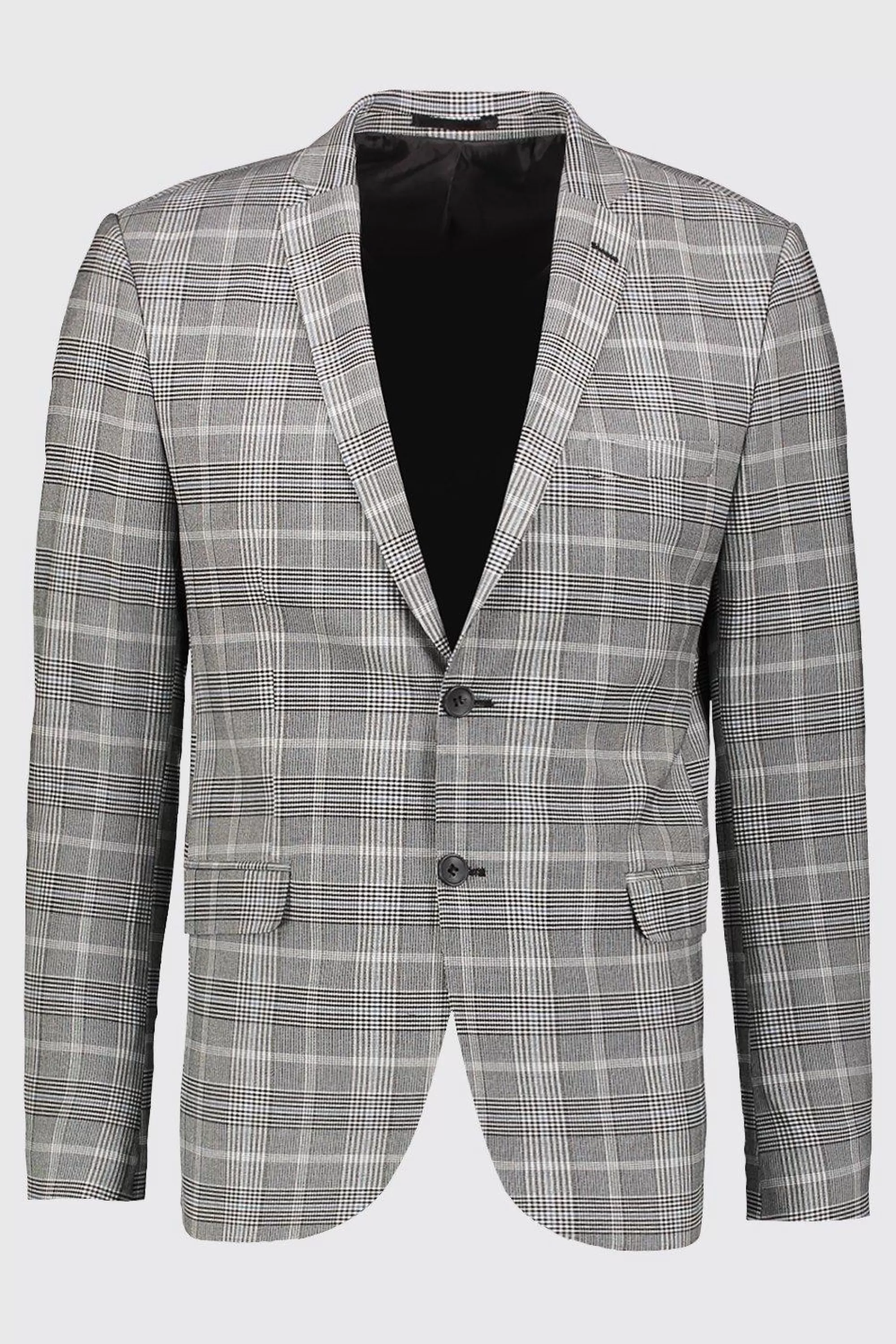 boohooMAN Skinny Fit Prince Of Wales Check Suit Jacket | UK