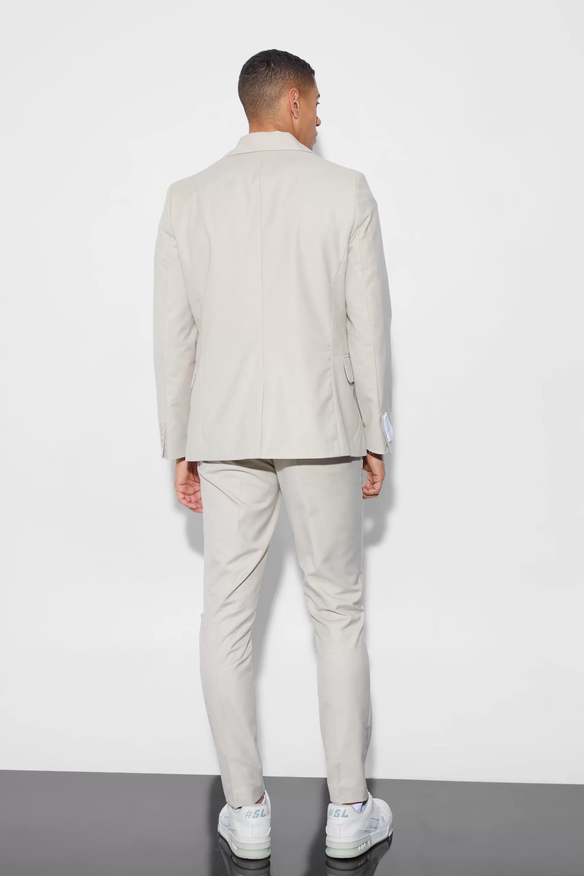 boohooMAN Skinny Fit Zip Dart Suit Jacket | UK