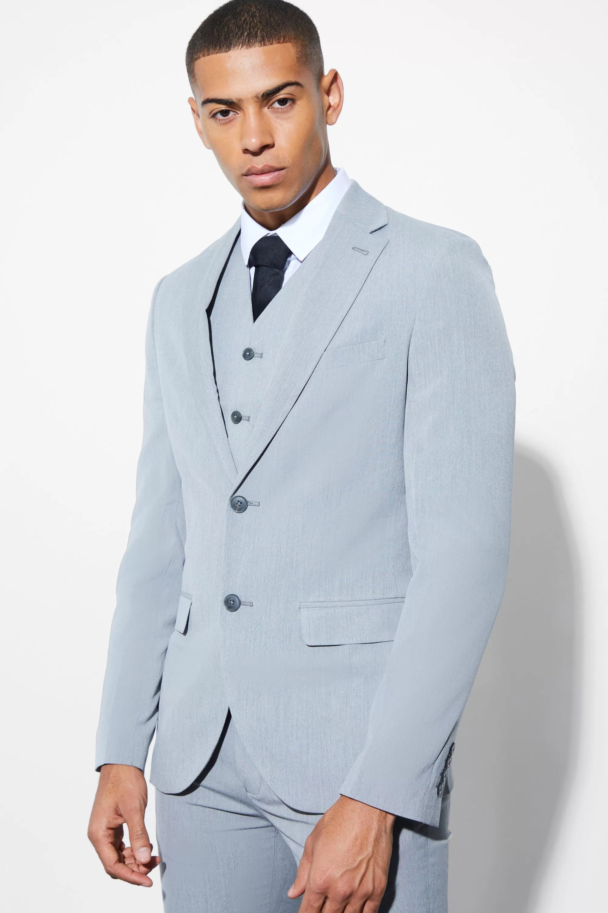 boohooMAN Skinny Single Breasted Suit Jacket | UK