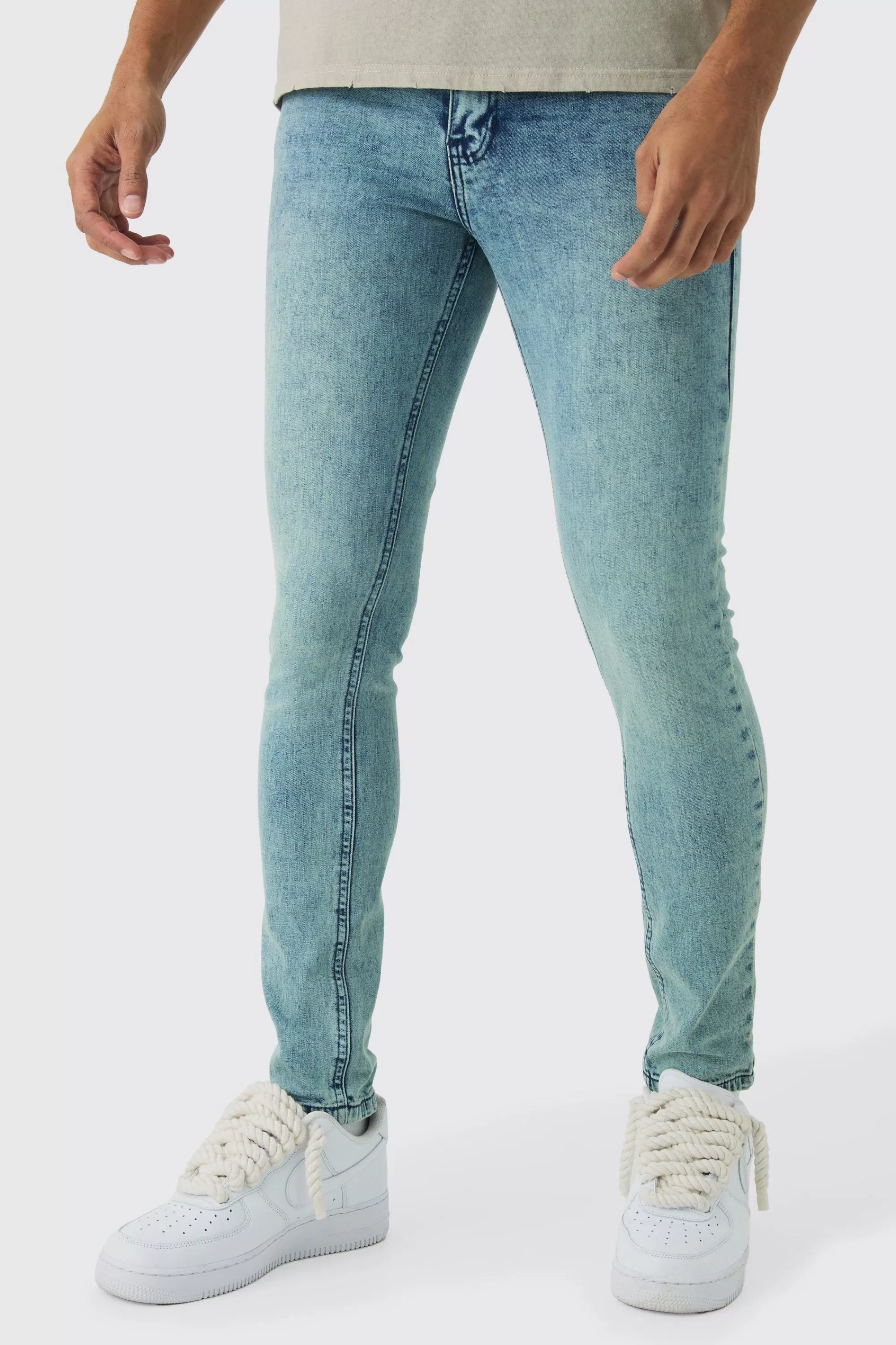 boohooMAN Skinny Stretch Jeans | UK