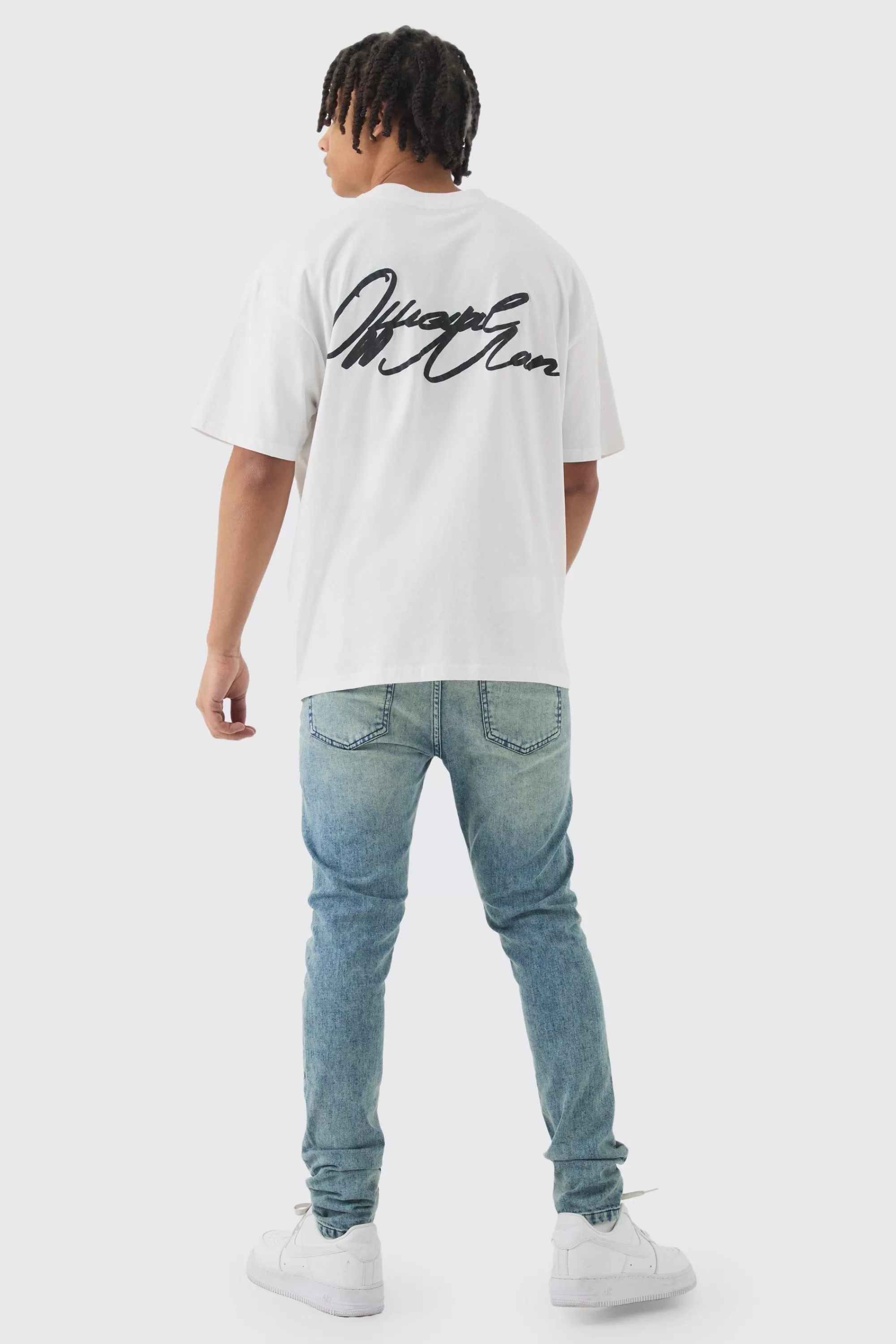 boohooMAN Skinny Stretch Jeans | UK