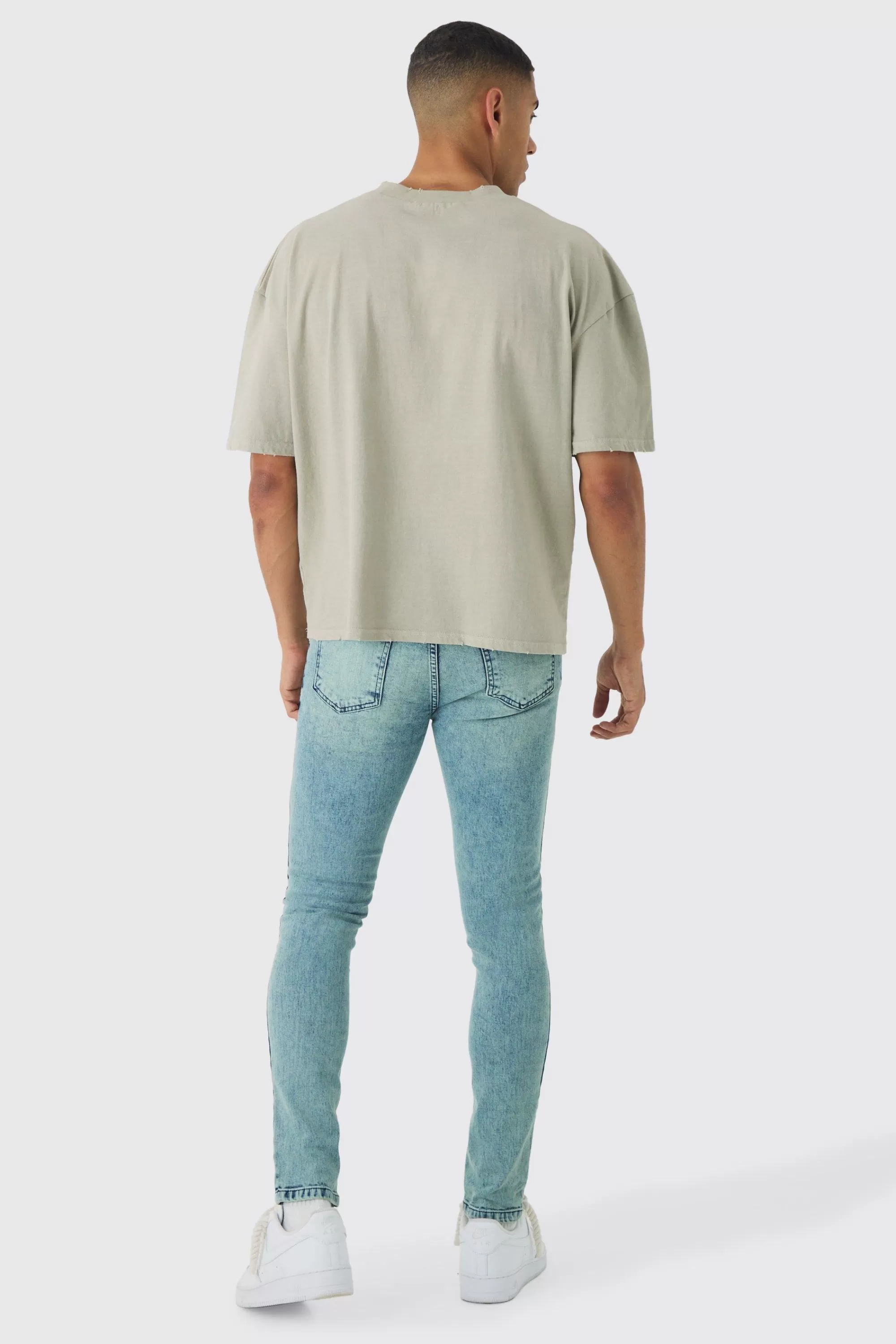 boohooMAN Skinny Stretch Jeans | UK