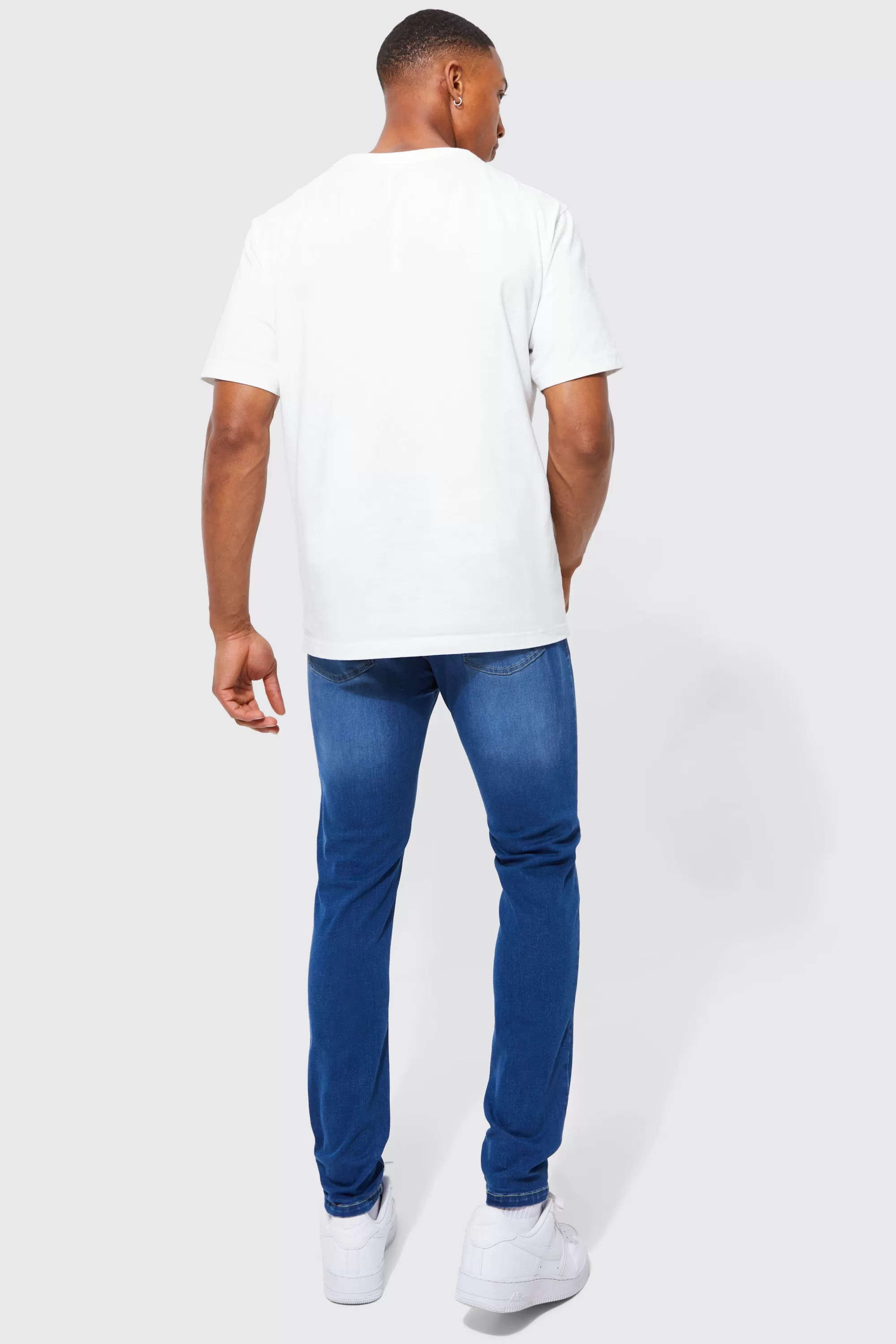 boohooMAN Skinny Stretch Jeans | UK
