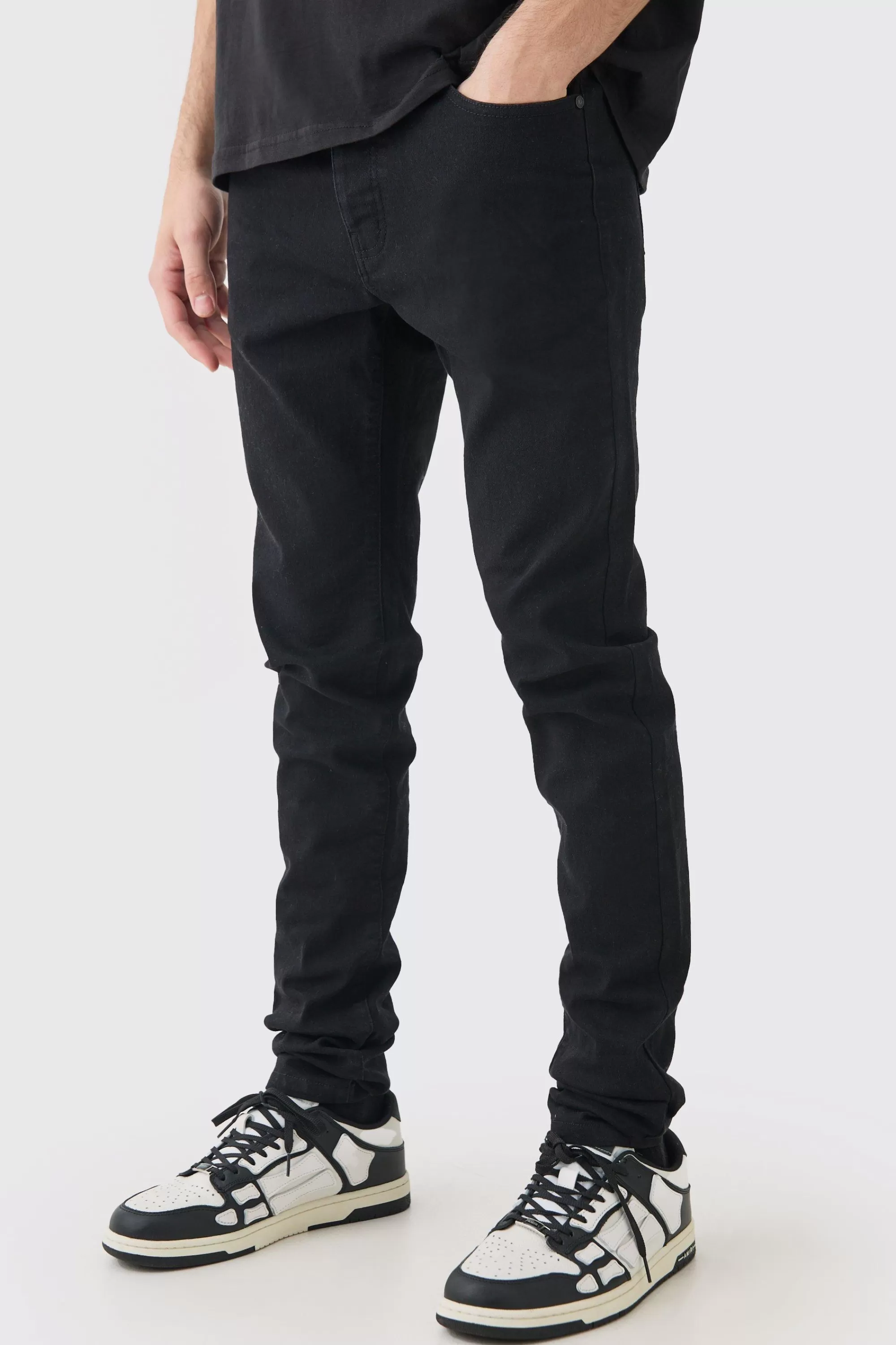 boohooMAN Skinny Stretch Stacked Jean | UK