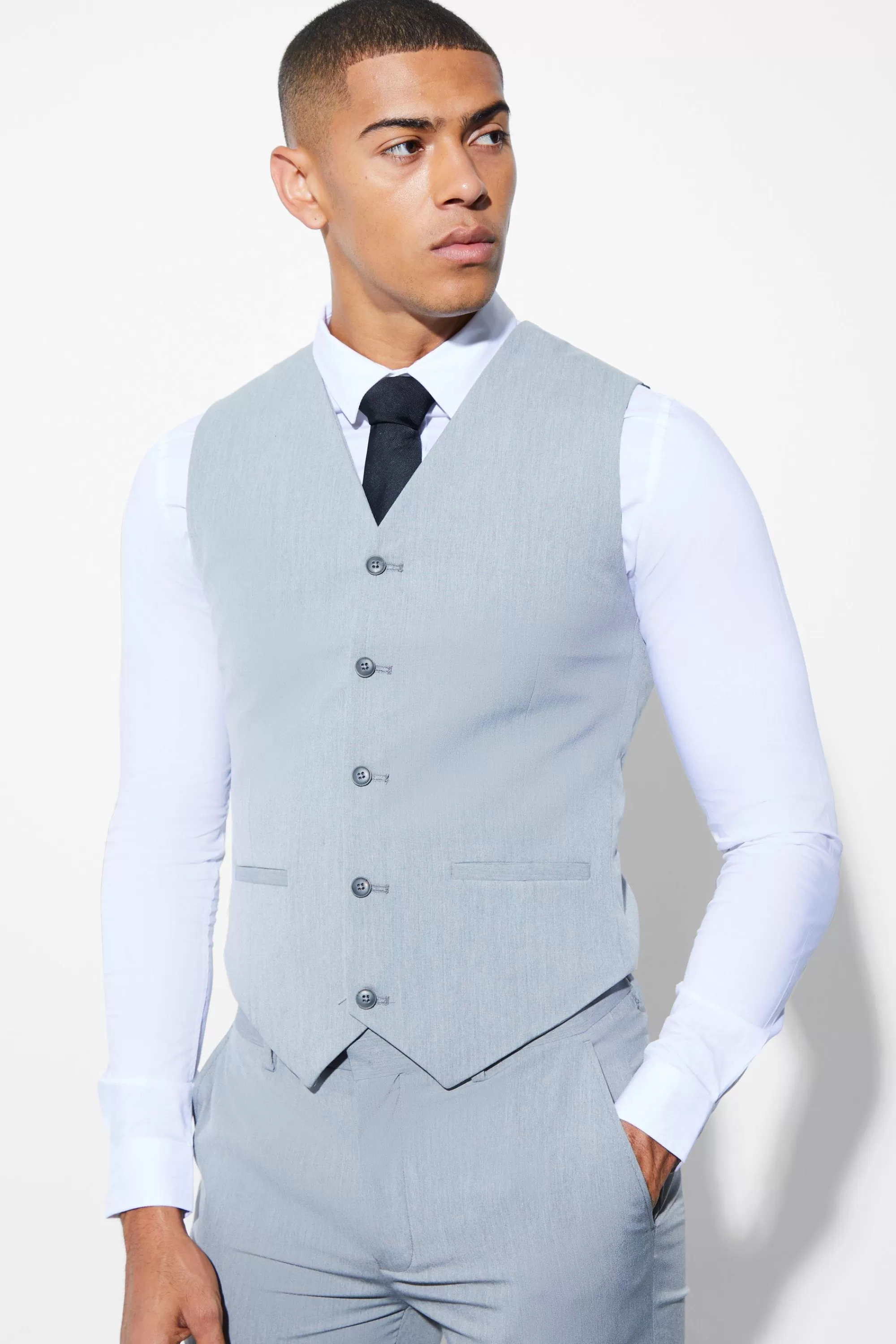 boohooMAN Skinny Waistcoat | UK
