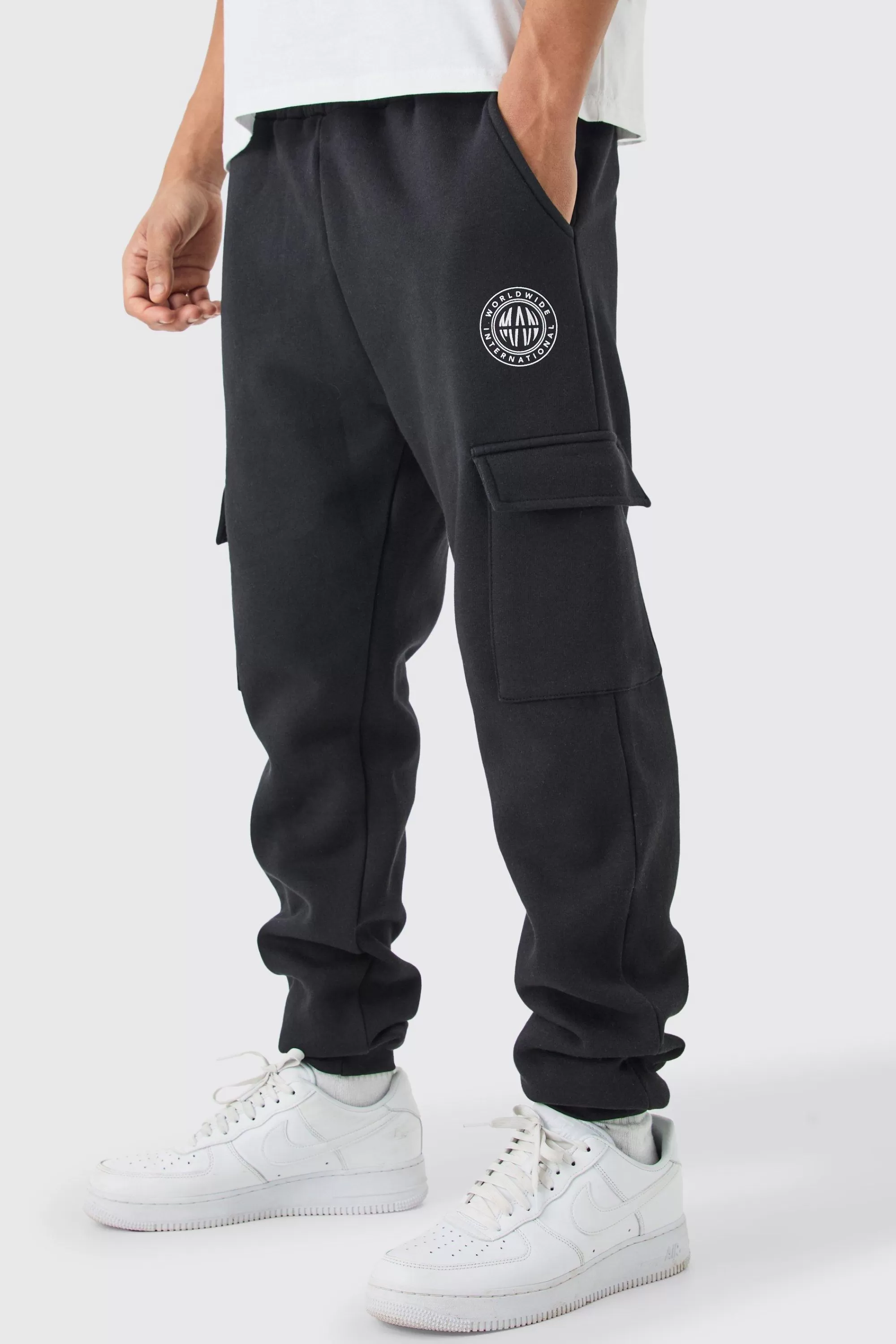 boohooMAN Slim Fit Man Cargo Jogger | UK