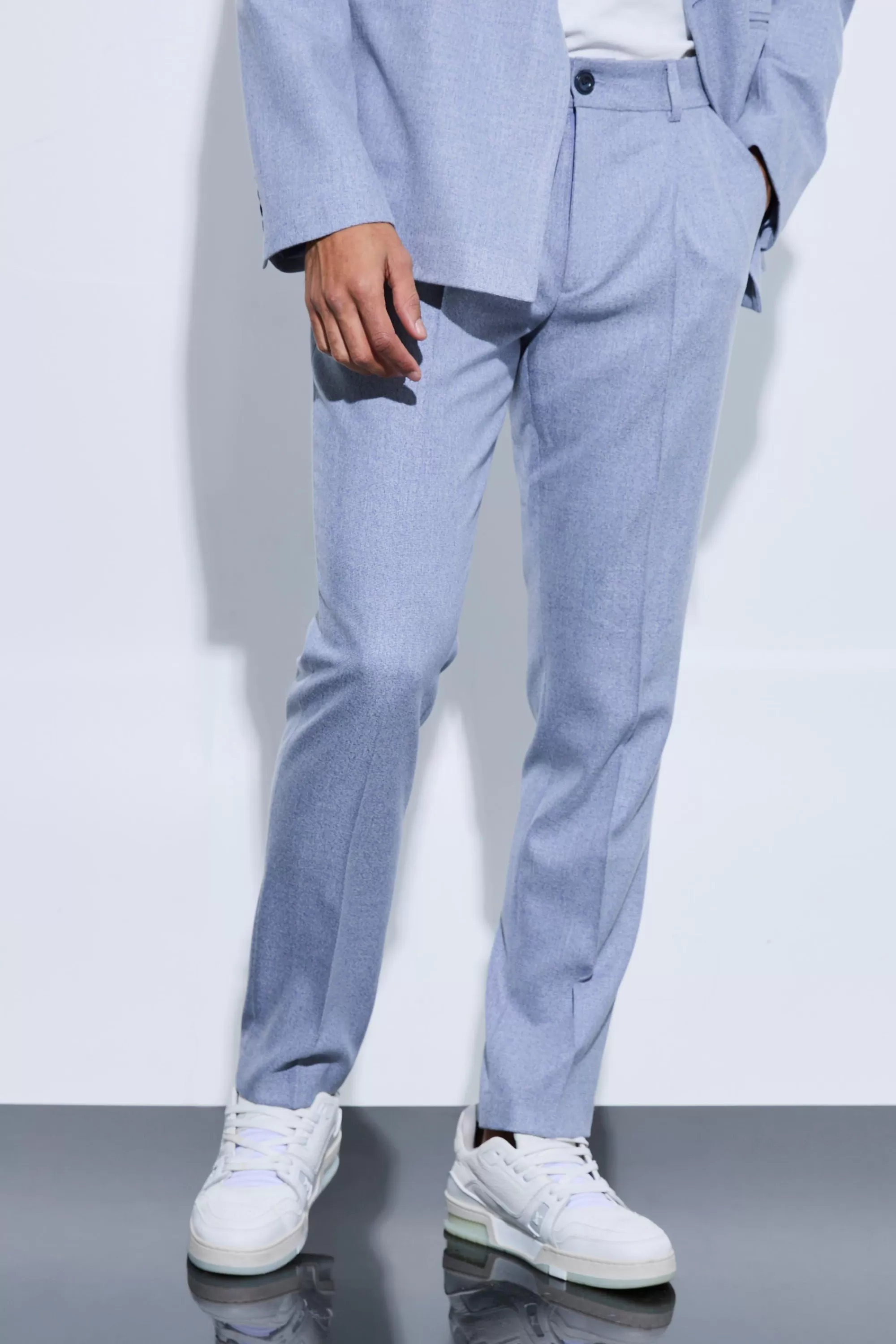 boohooMAN Slim Fit Suit Trousers | UK