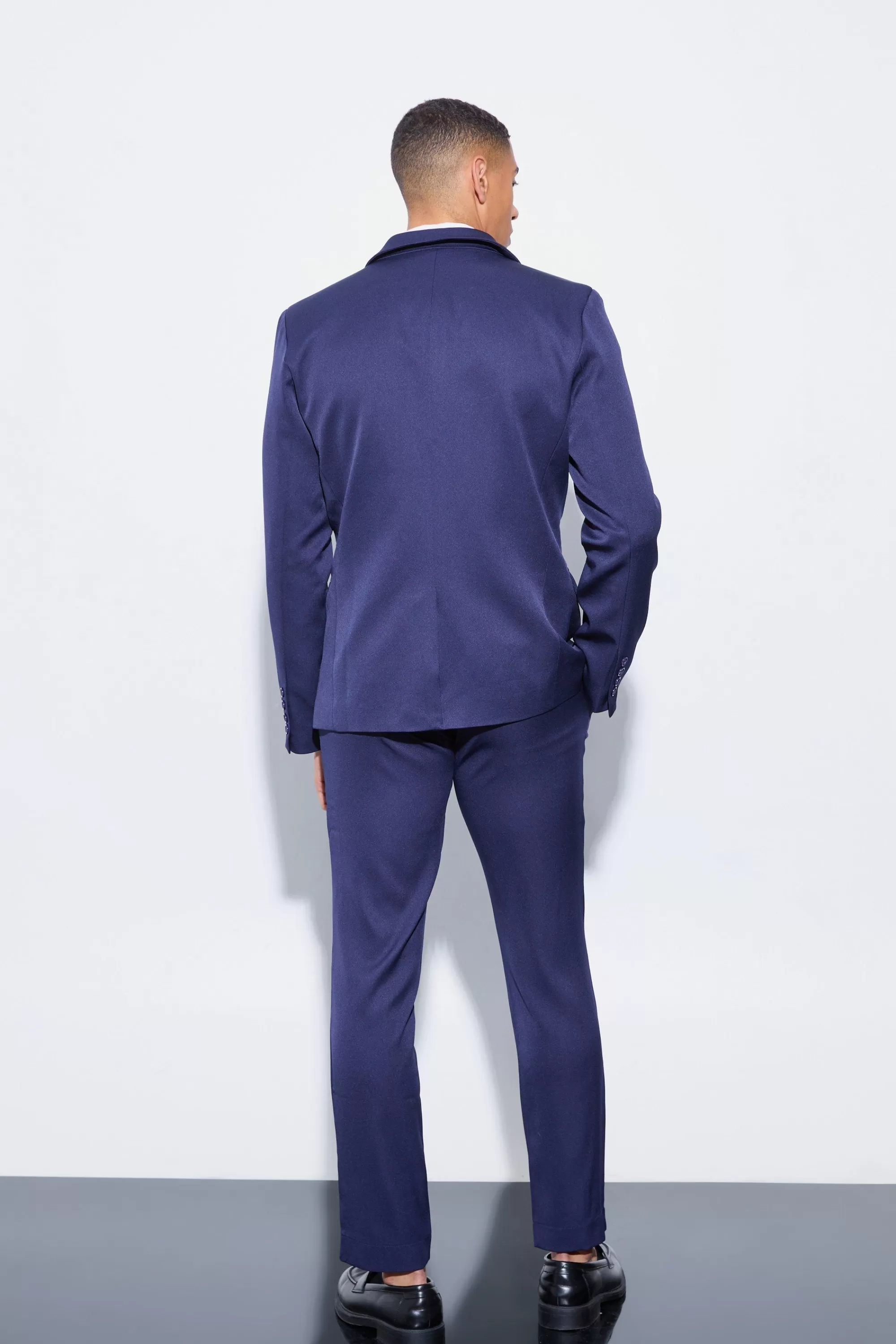 boohooMAN Slim Single Breasted Three Piece Suit | UK