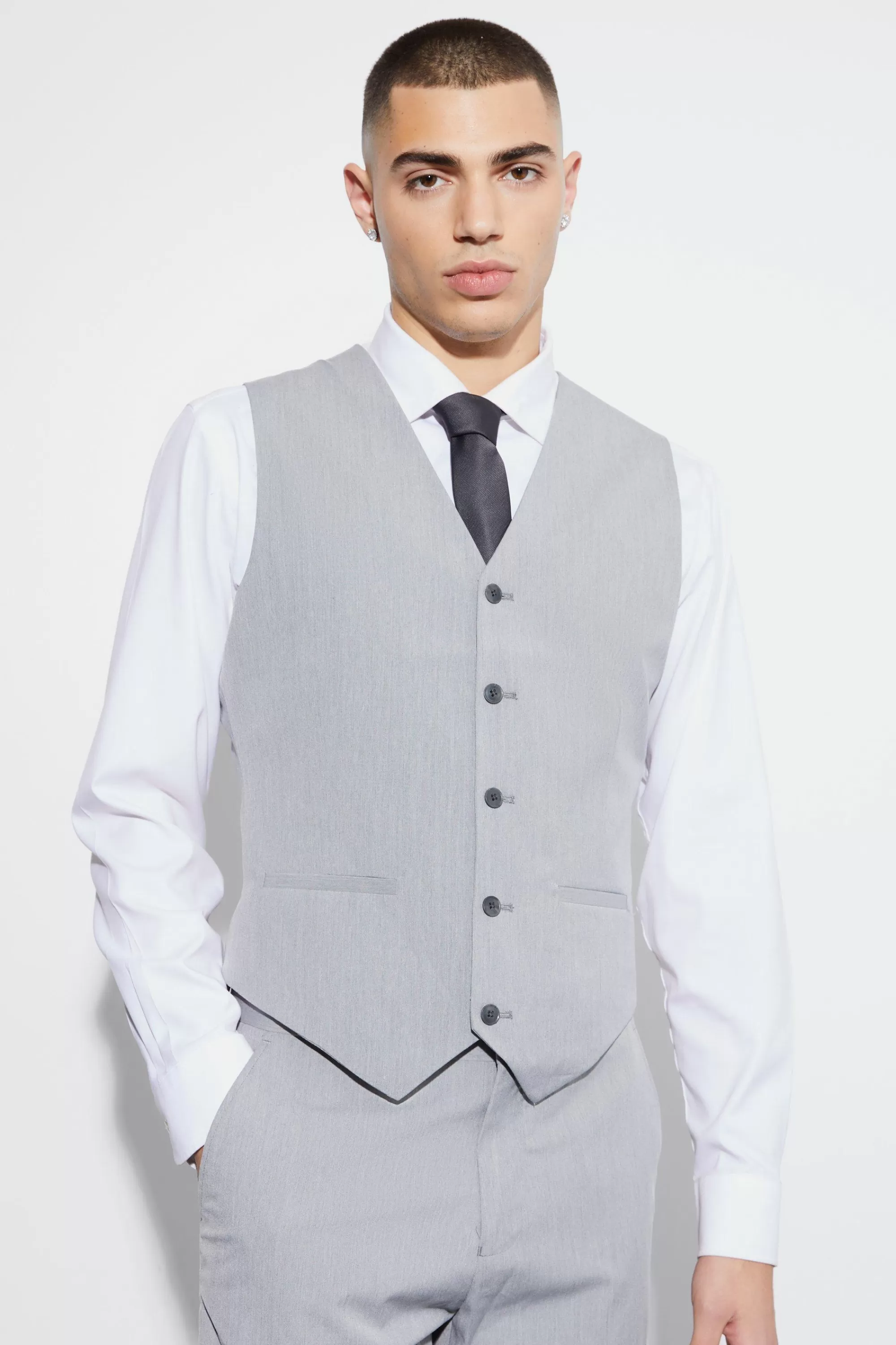 boohooMAN Slim Three Piece Suit | UK