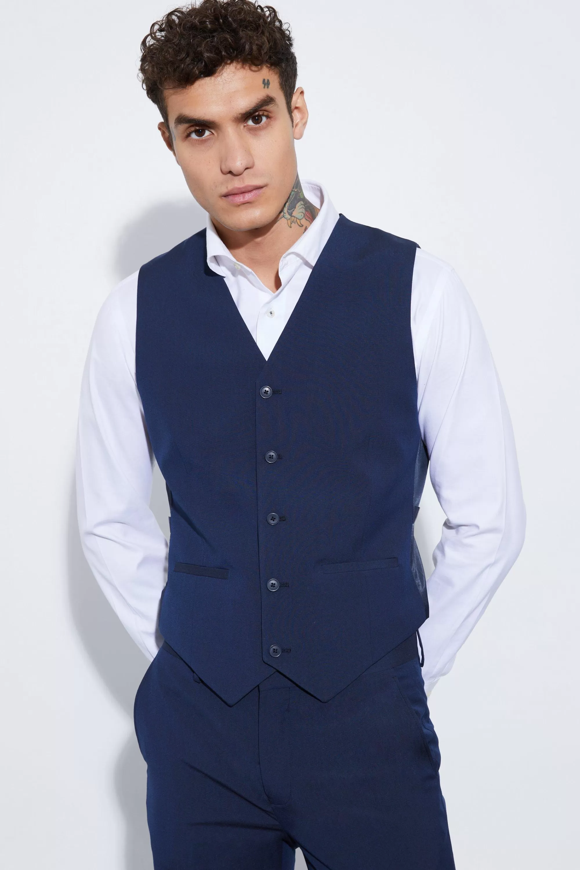 boohooMAN Slim Waistcoat | UK