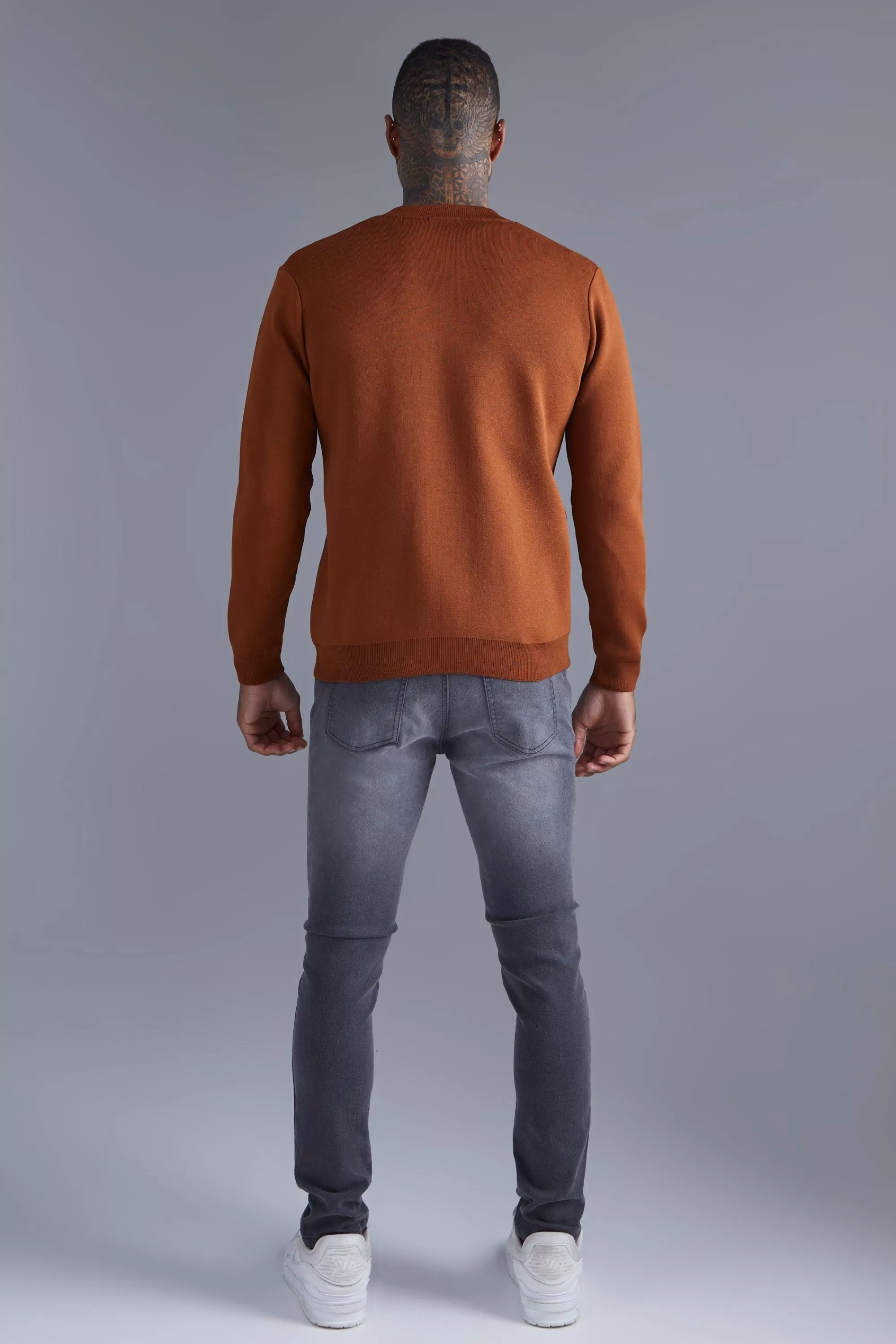 boohooMAN Smart Knitted Bomber | UK