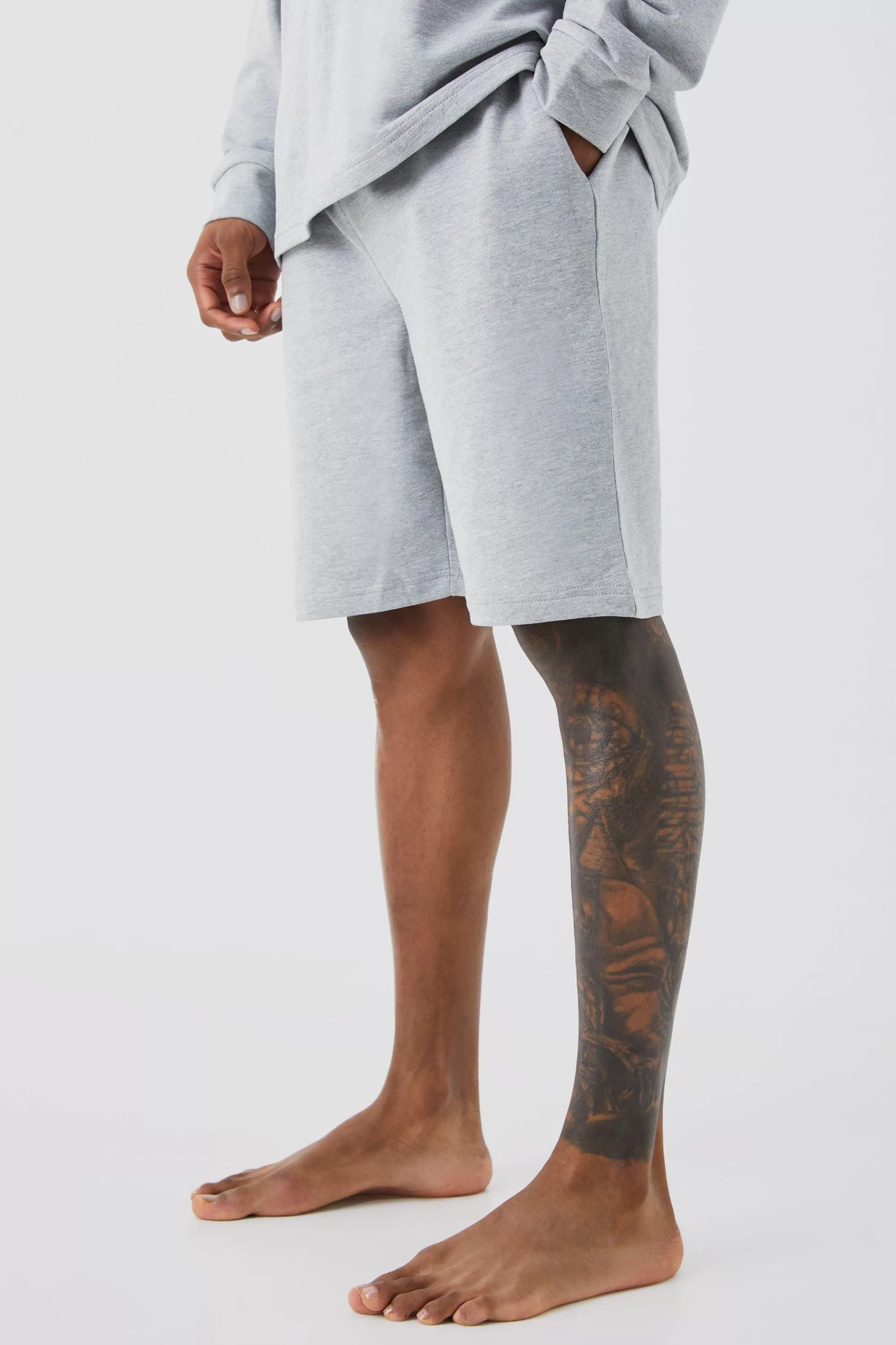 boohooMAN Soft Feel Loose Fit Lounge Short | UK