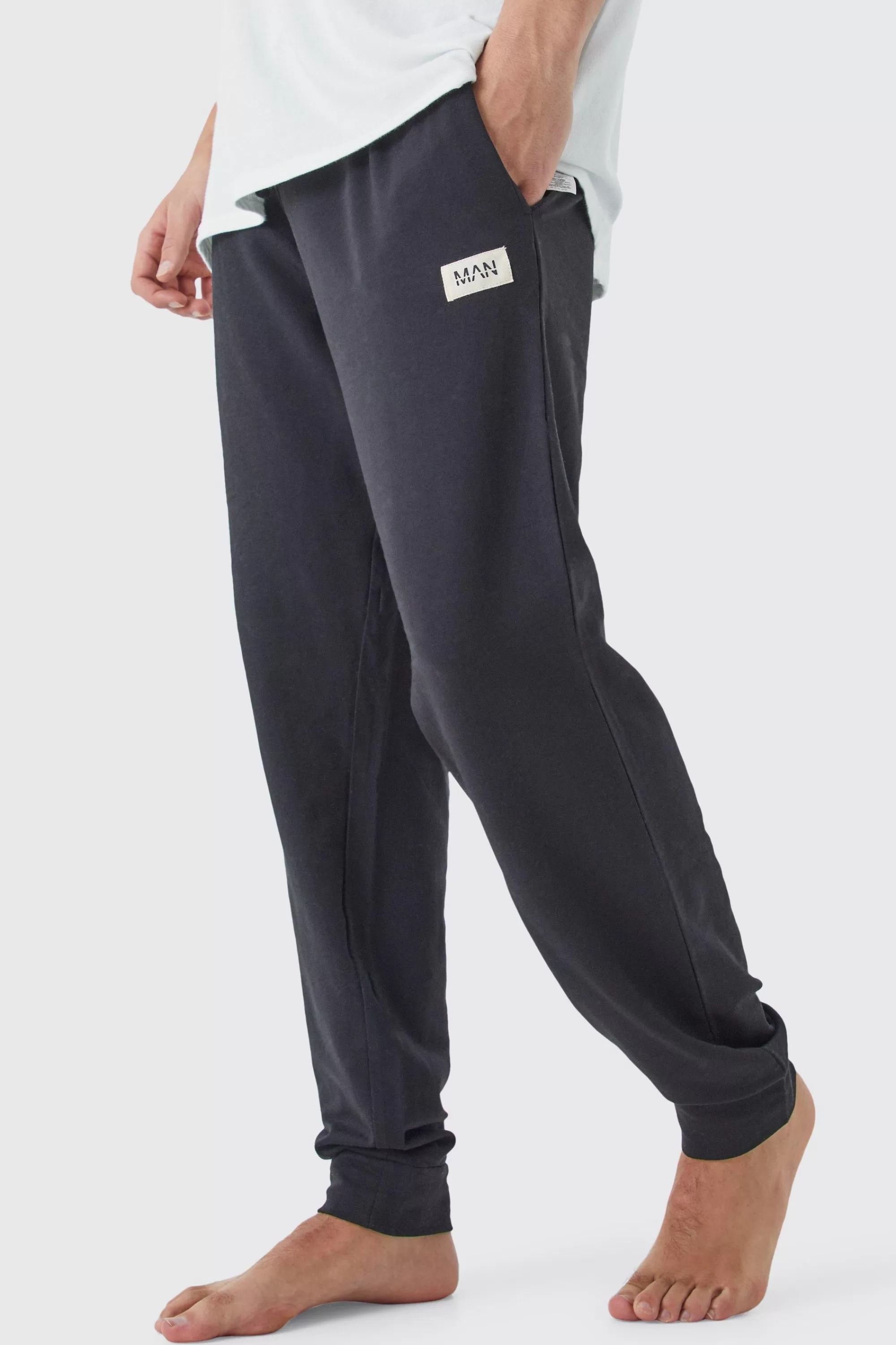boohooMAN Soft Feel Regular Fit Lounge Jogger | UK
