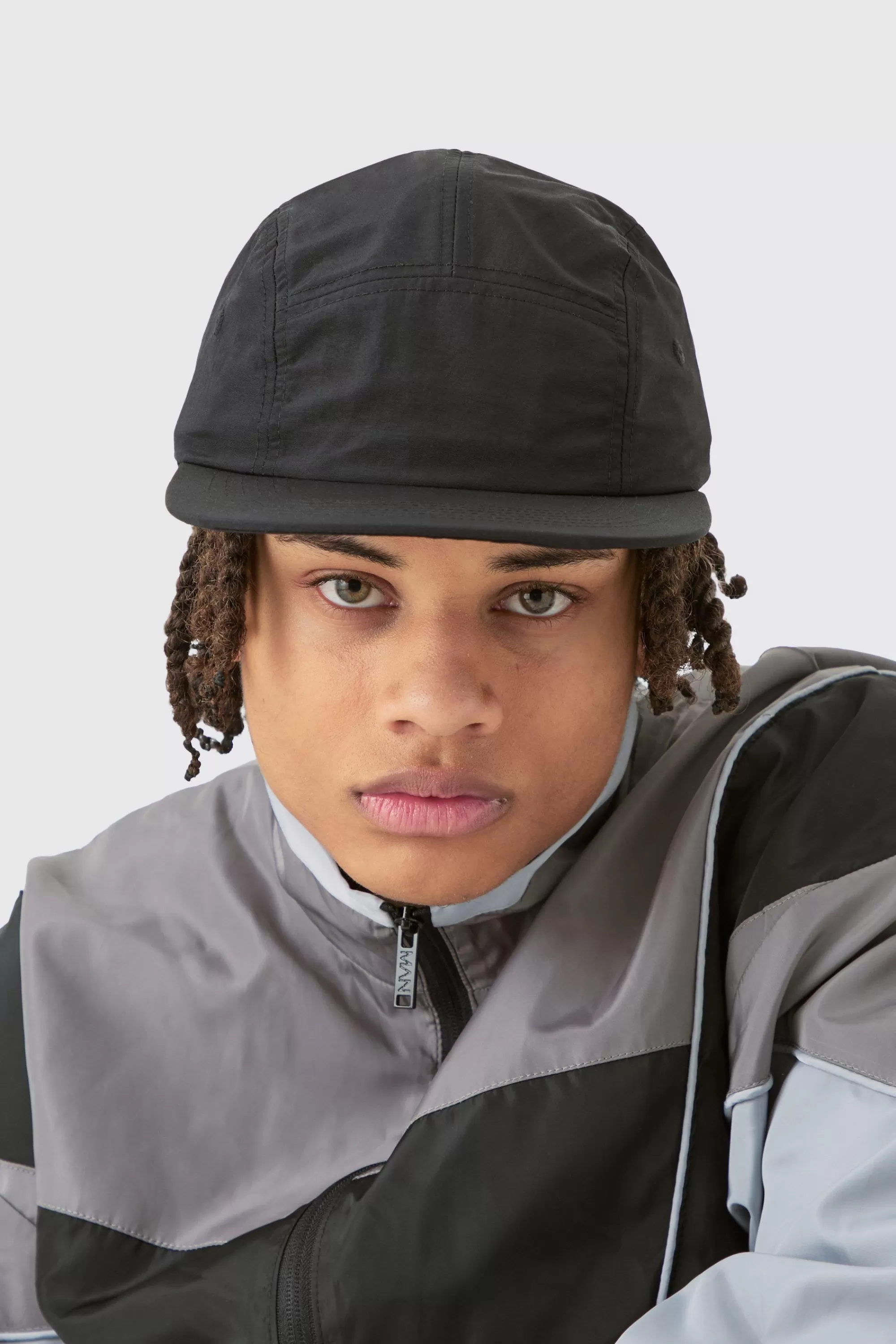 boohooMAN Soft Touch Woven Camper Hat In | UK