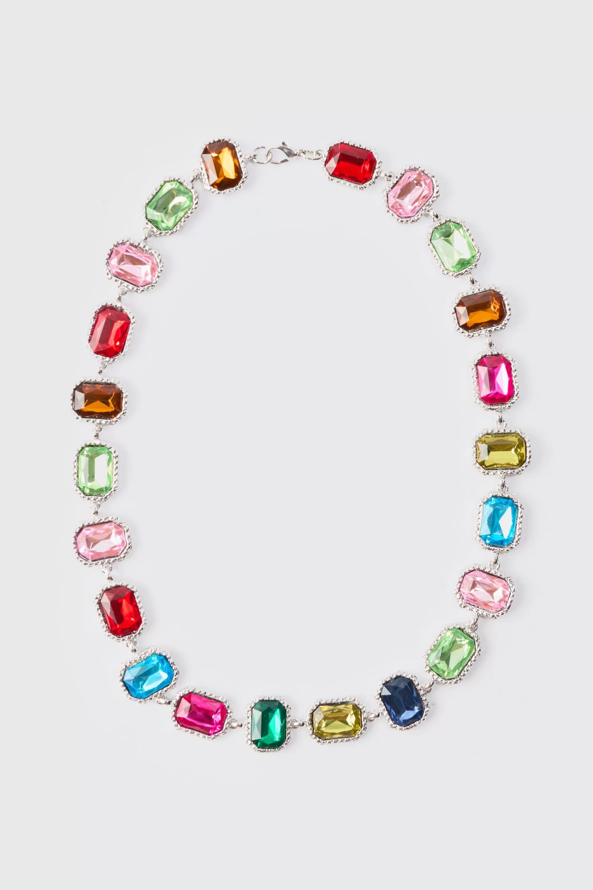 boohooMAN Stone colour Necklace | UK