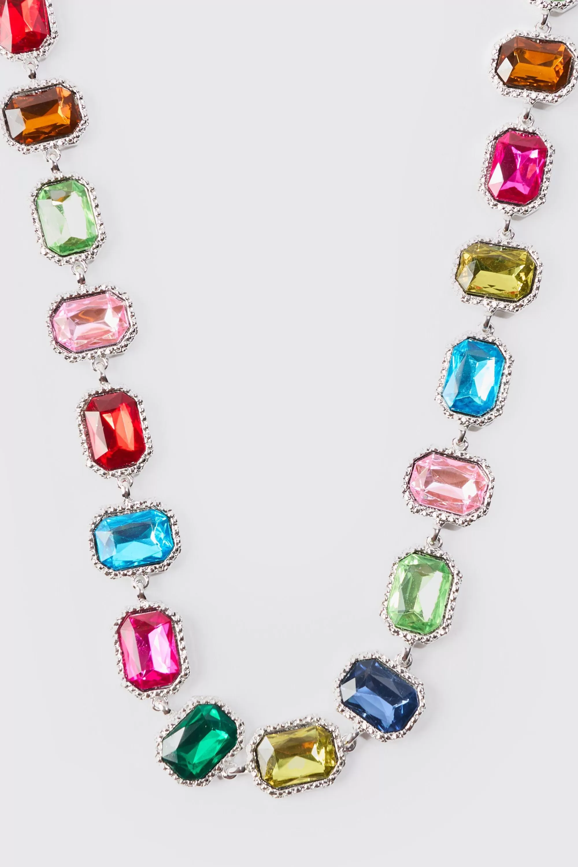 boohooMAN Stone colour Necklace | UK
