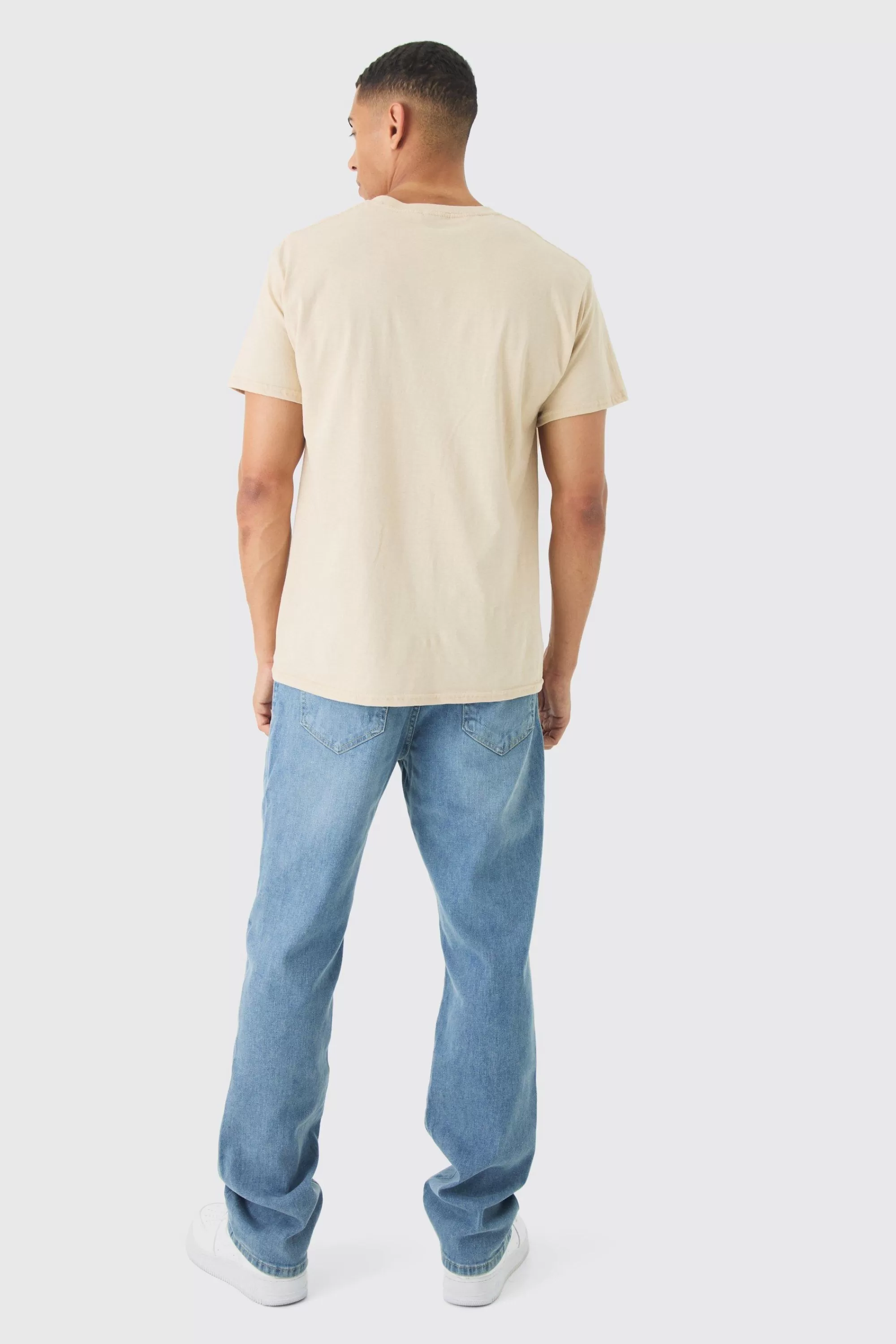 boohooMAN Straight Leg Ripped Jeans | UK