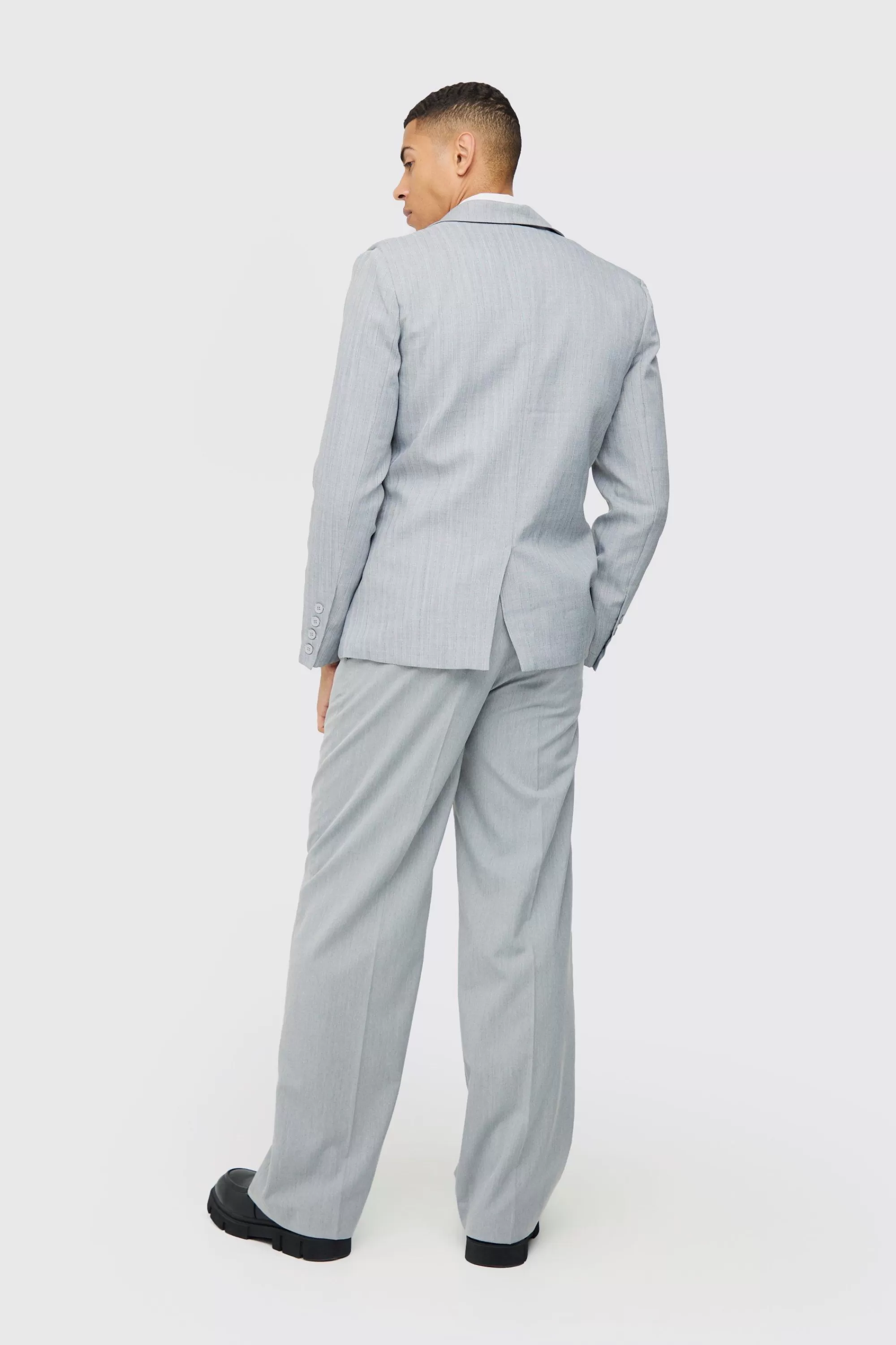boohooMAN Super Skinny Check Single Breasted Jacket | UK