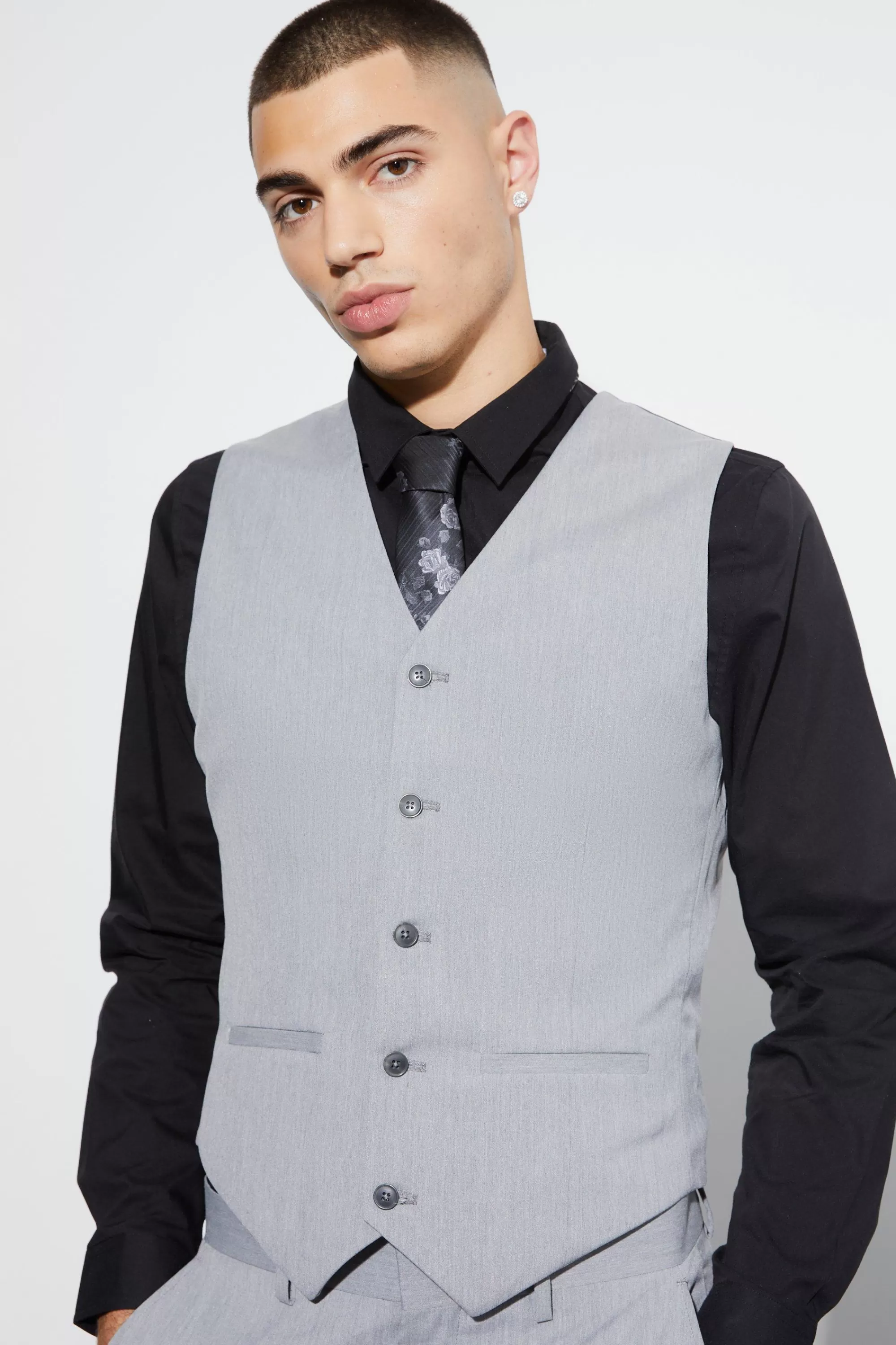 boohooMAN Super Skinny Core Suit | UK