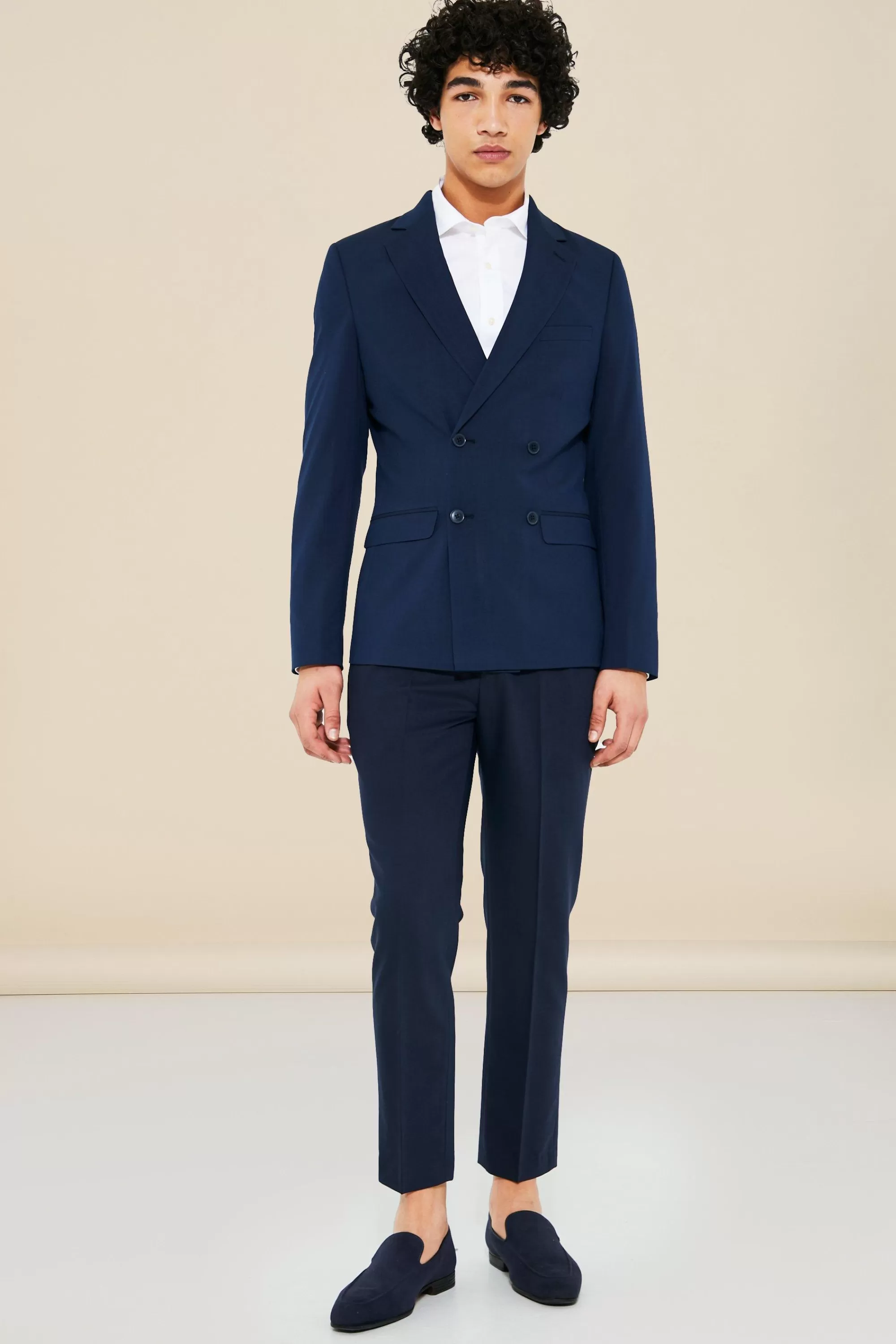 boohooMAN Super Skinny Double Breasted Suit Jacket | UK