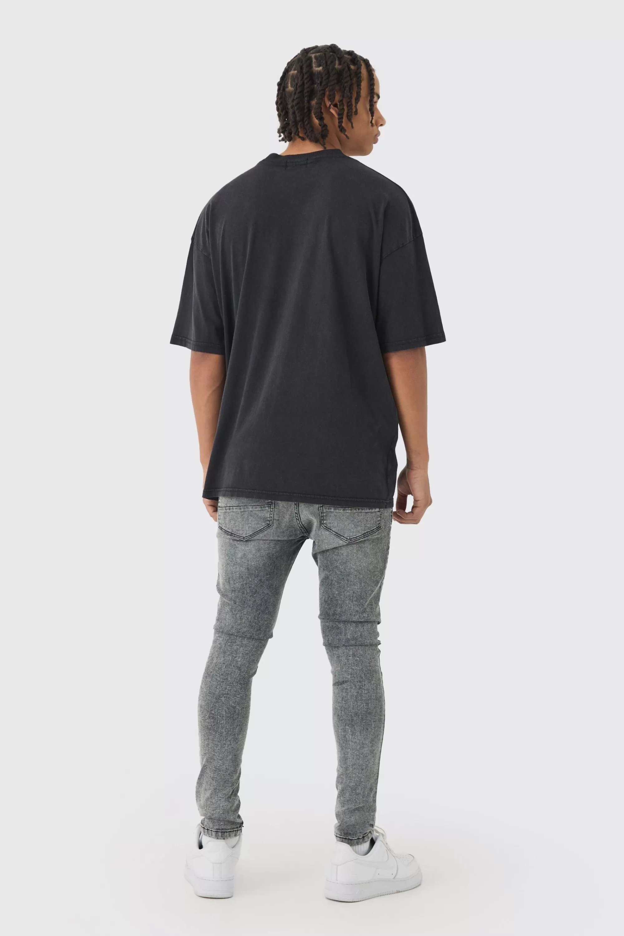boohooMAN Super Skinny Fit Stretch Jeans | UK