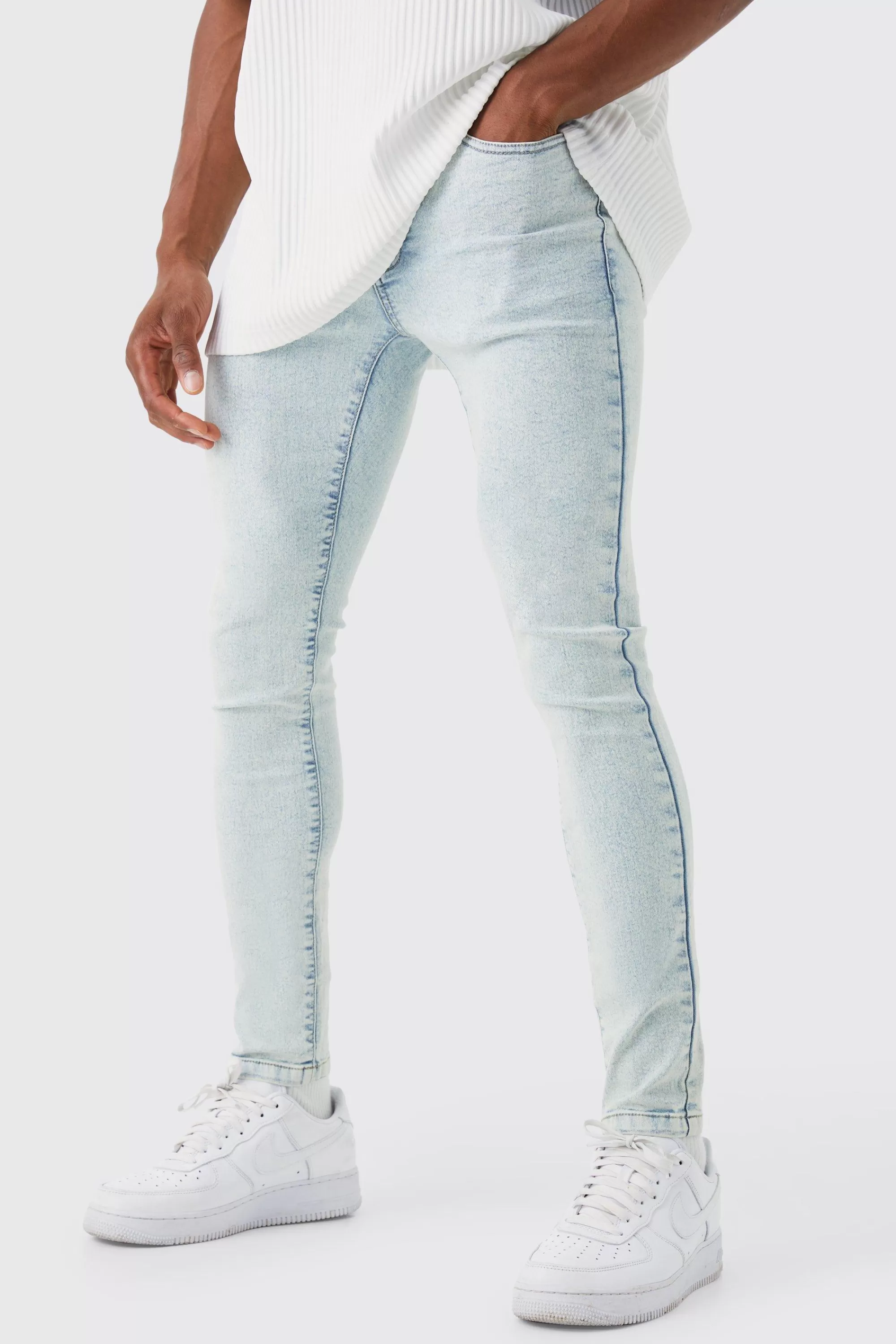 boohooMAN Super Skinny Stretch Jean | UK