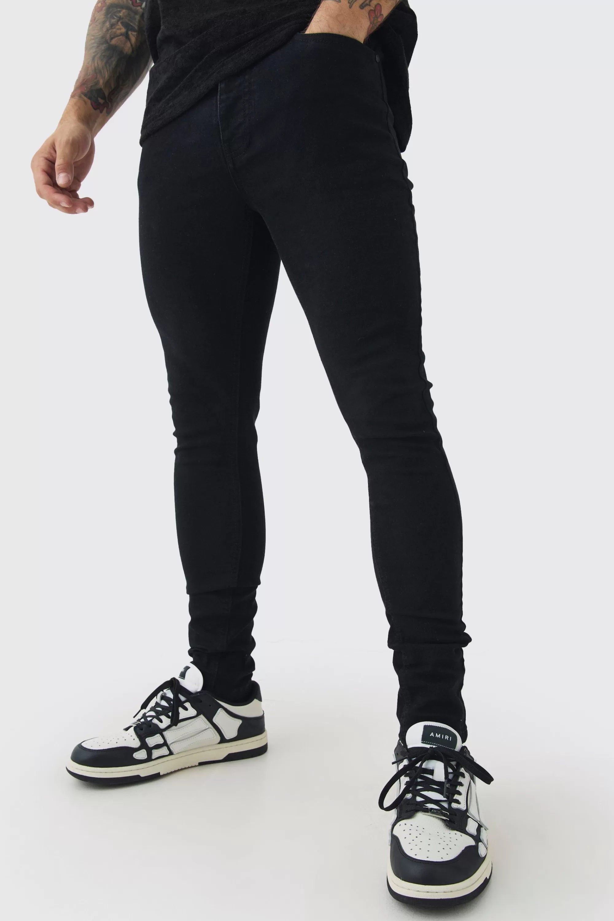 boohooMAN Super Skinny Stretch Jean In | UK
