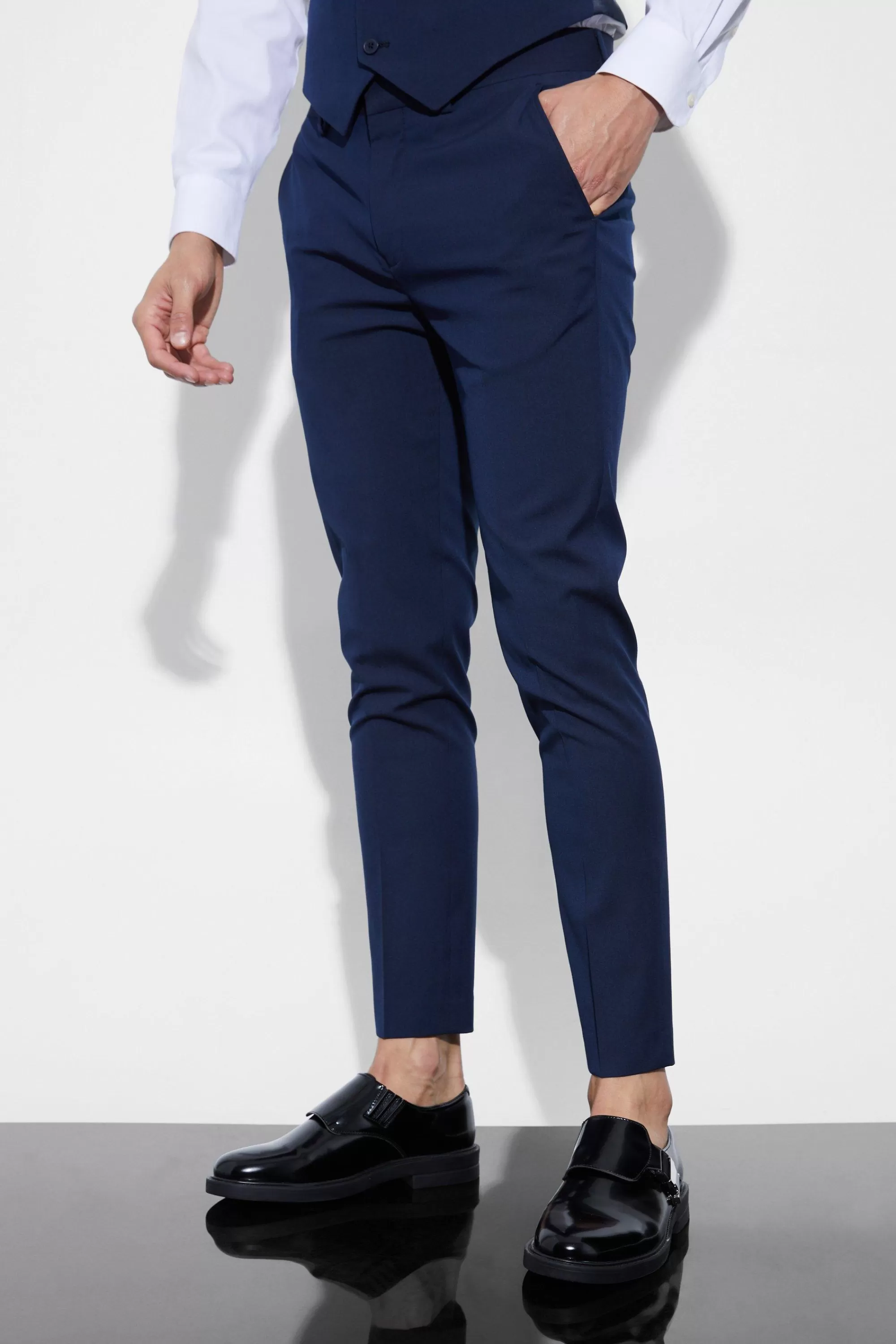 boohooMAN Super Skinny Suit Trousers | UK