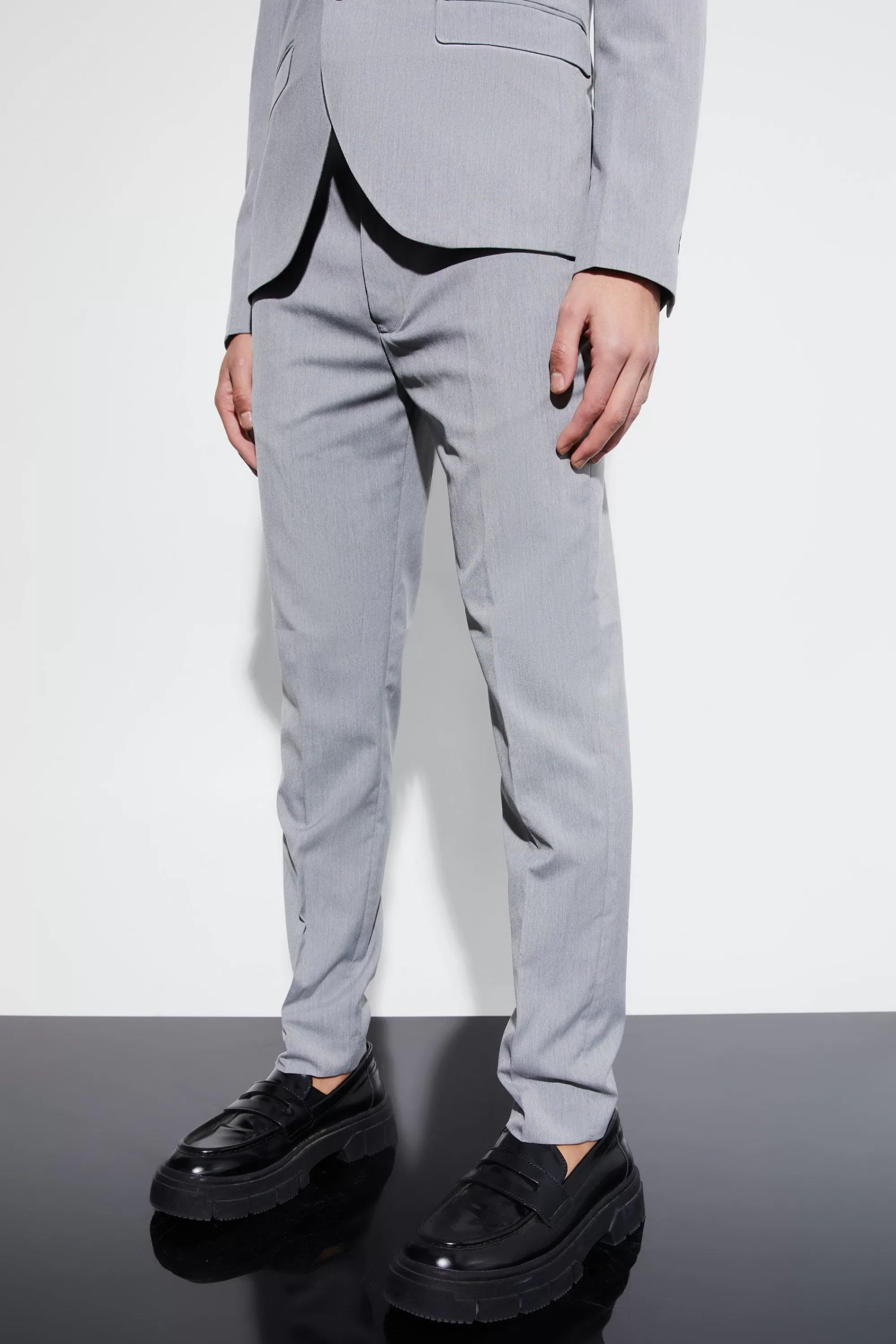 boohooMAN Super Skinny Suit Trousers | UK
