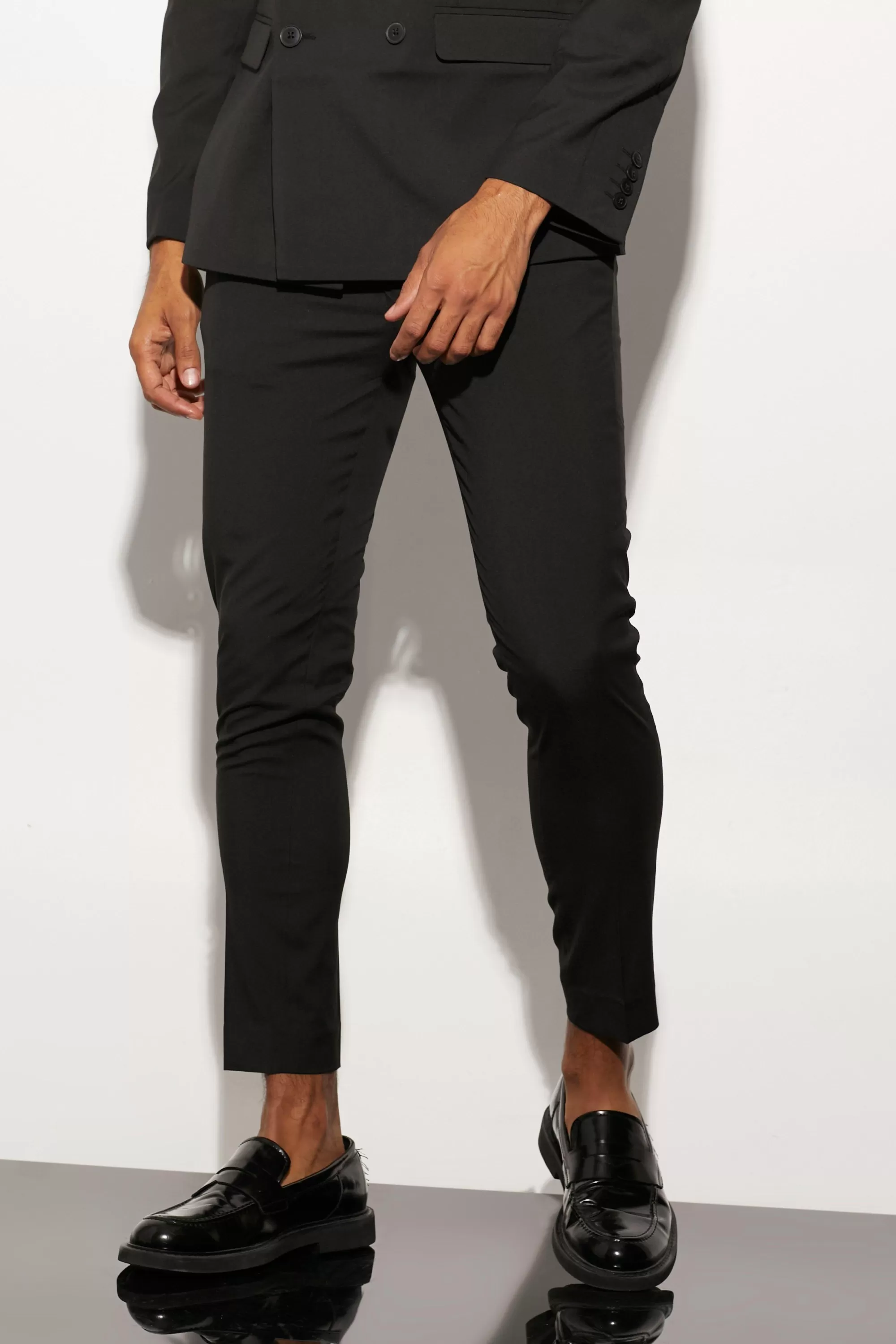 boohooMAN Super Skinny Suit Trousers | UK