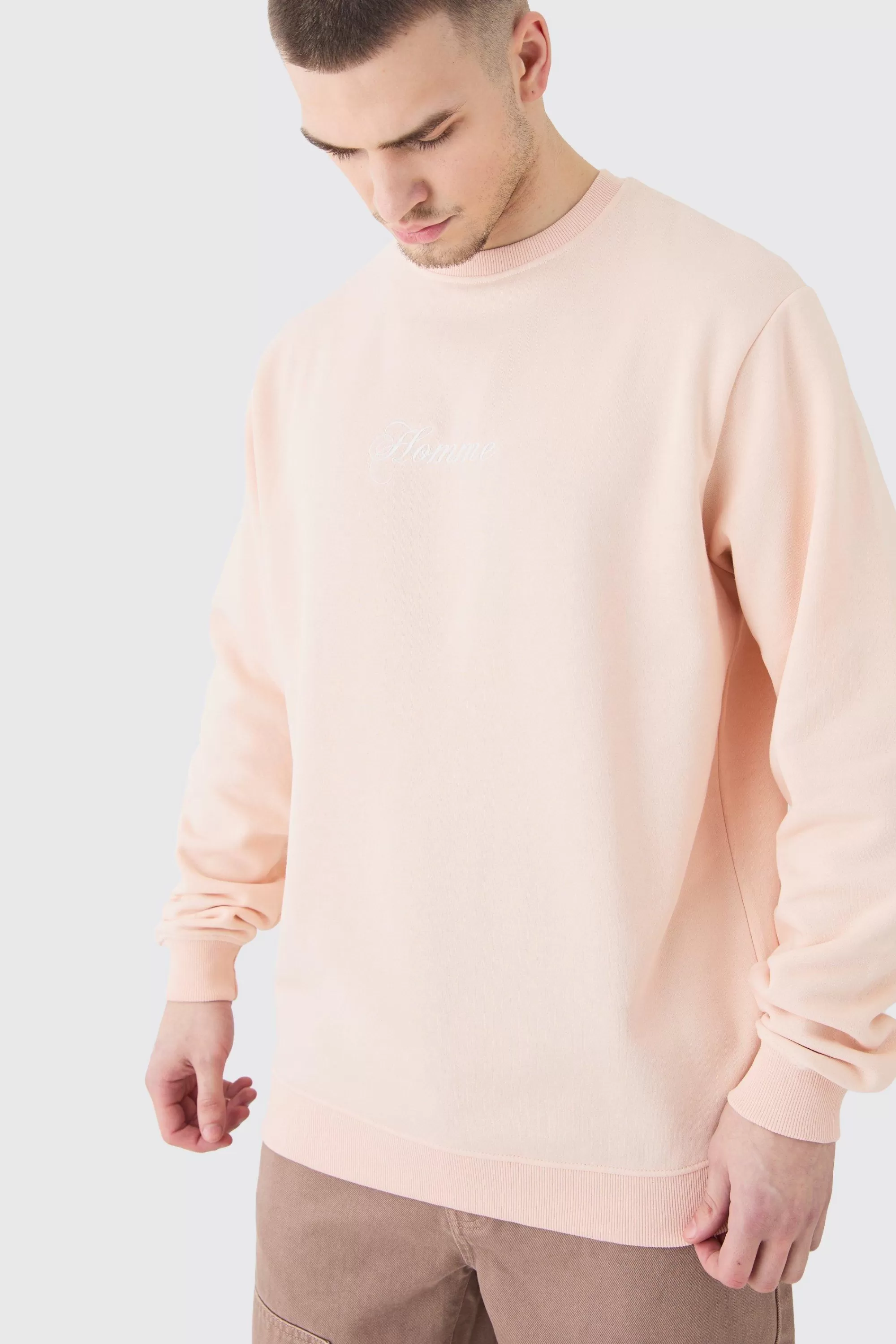 boohooMAN Tall Basic Crew Neck Homme Sweatshirt | UK