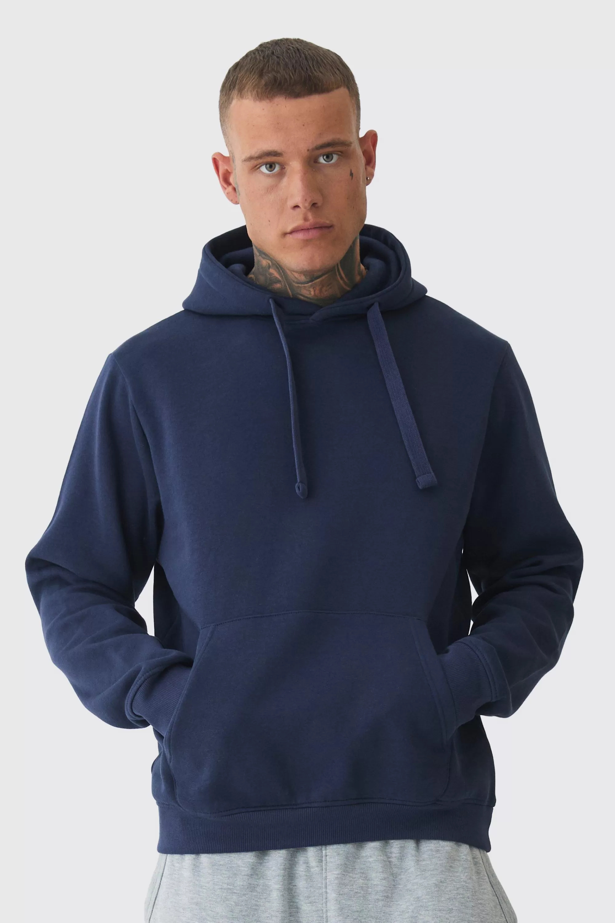 boohooMAN Tall Basic Hoodie In | UK